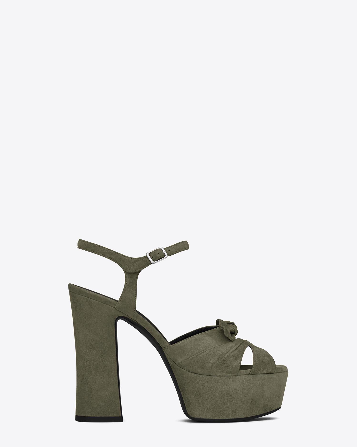 saint laurent bow heels
