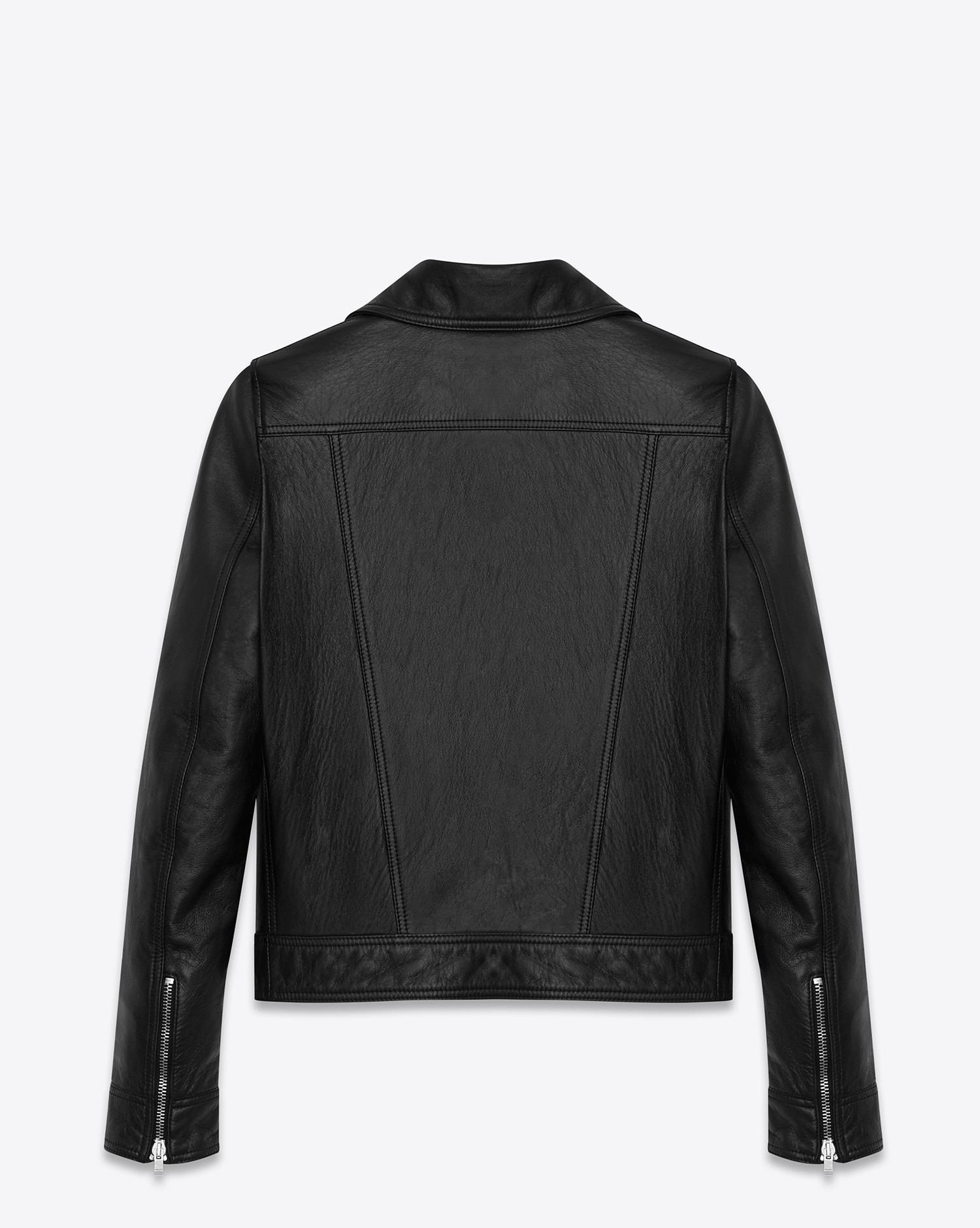 Saint laurent Motorcycle Jacket In Black Leather in Black for Men | Lyst