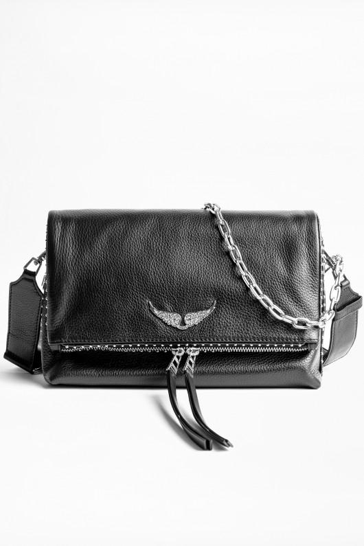 Zadig & Voltaire Leather Rocky Studs Bag in Black - Lyst