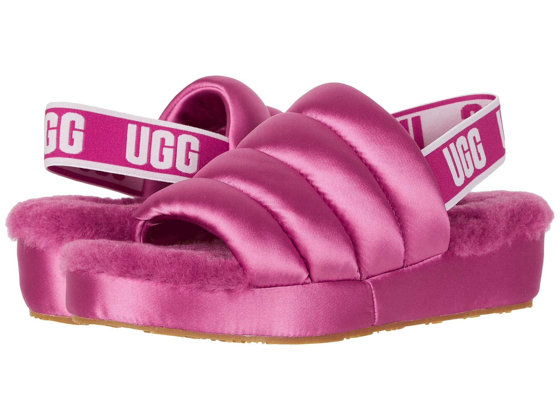 ugg fuzz yeah pink crystal