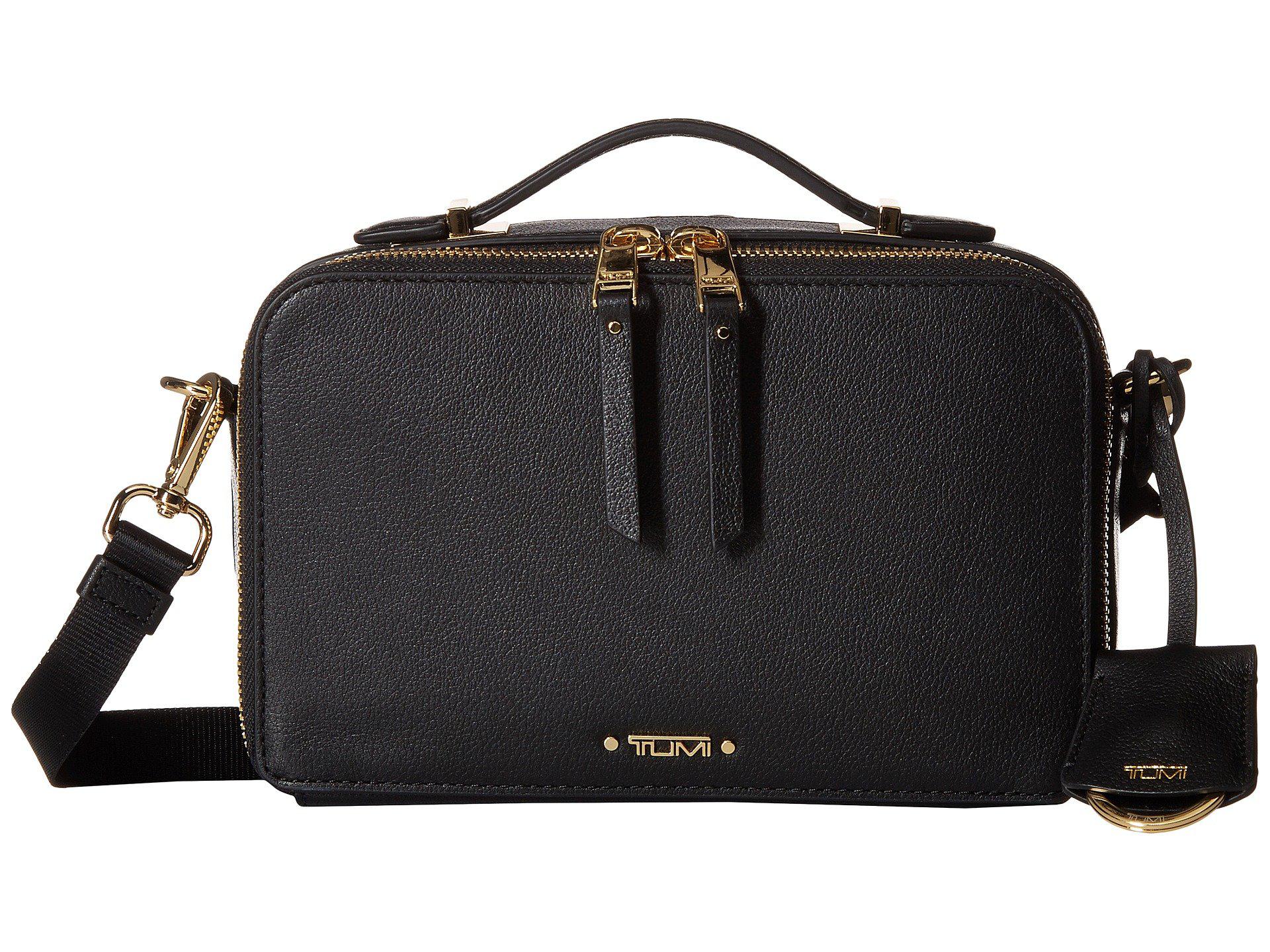 Tumi Voyageur Aberdeen Leather Crossbody in Black Lyst