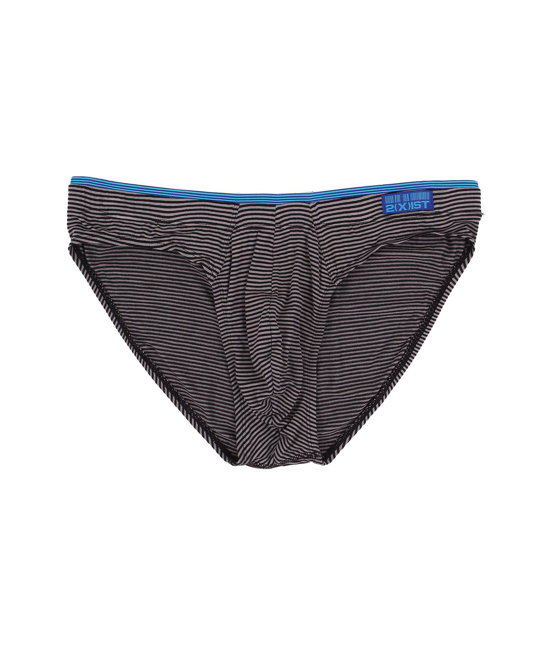 Lyst - 2xist Barcode Modal Bikini Brief in Black for Men