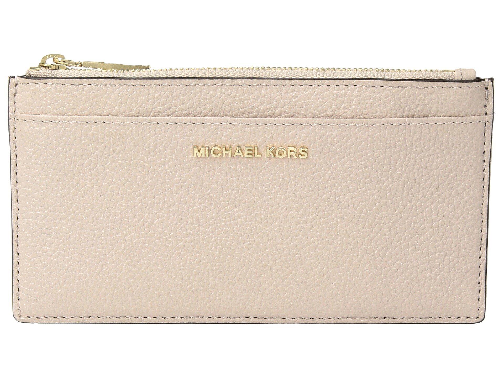 MICHAEL Michael Kors Leather Large Slim Card Case in Pink - Save 33% - Lyst
