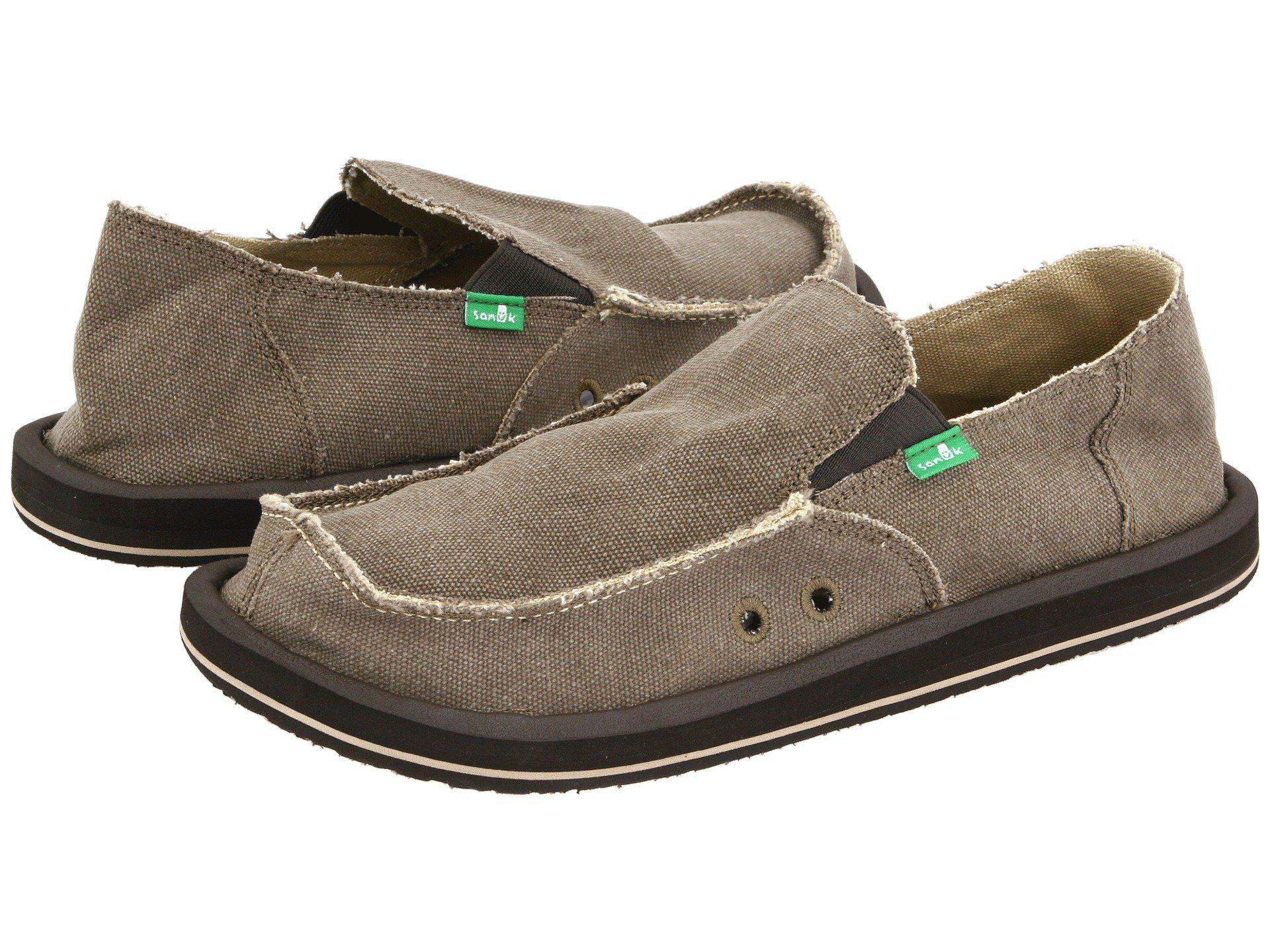 Lyst - Sanuk Vagabond (grey) Men's Slip On Shoes in Brown for Men