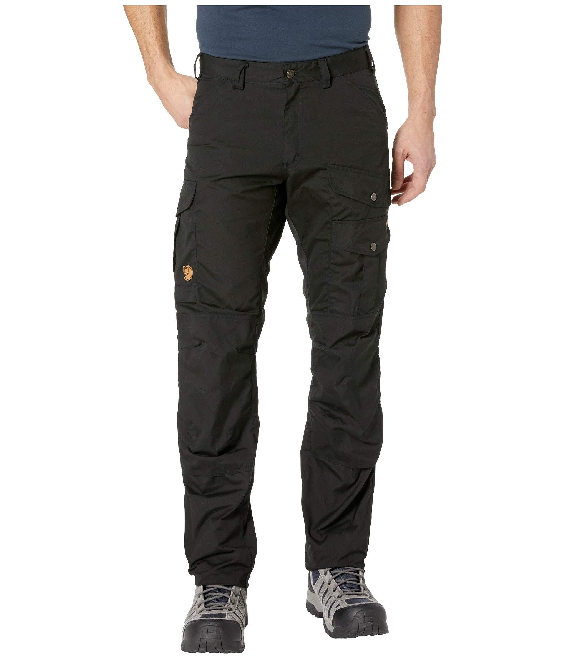 Fjallraven Synthetic Barents Pro Trousers in Black/Black (Black) for ...