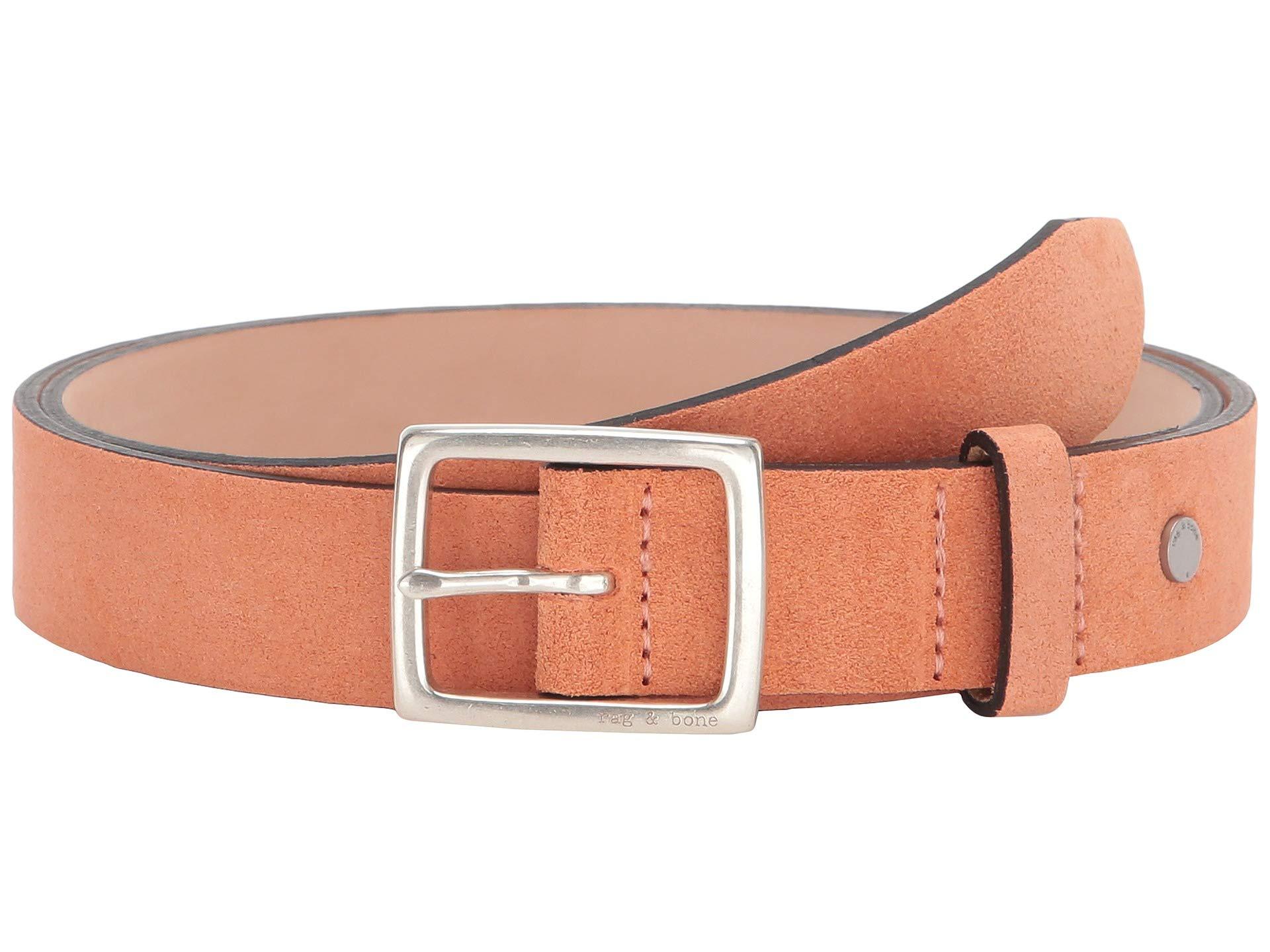 Rag & Bone Boyfriend Belt (cement) Women's Belts in Red - Lyst