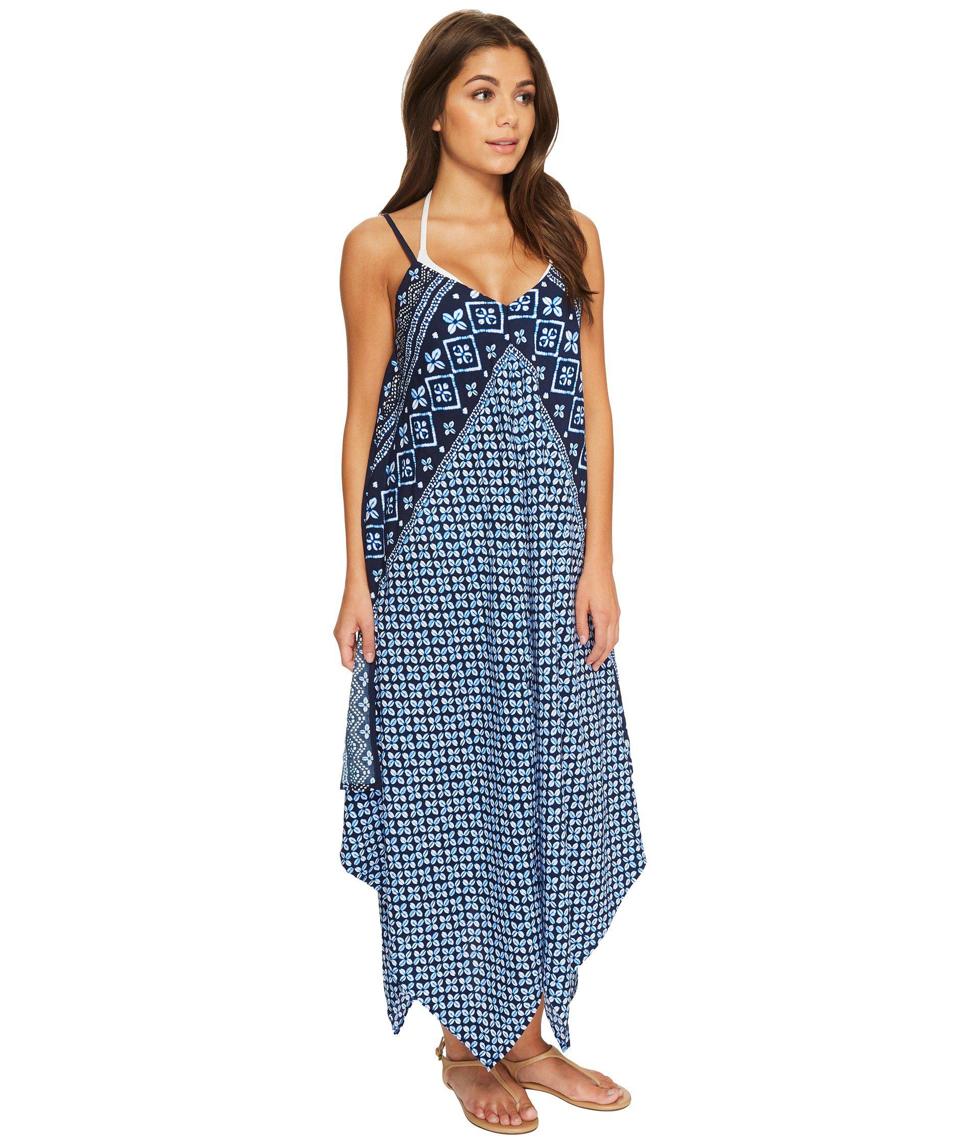 Lyst - Tommy Bahama Indigo Cowrie Scarf Dress Cover-up (mare Navy ...