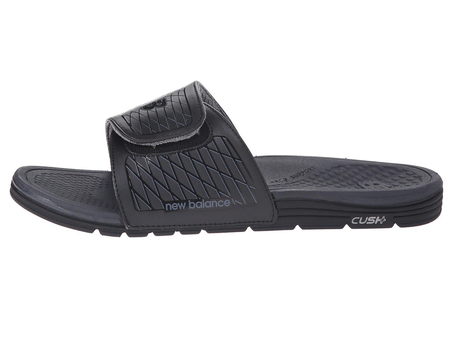Lyst - New Balance Cush+ Slide (black/grey) Men's Sandals in Black for Men