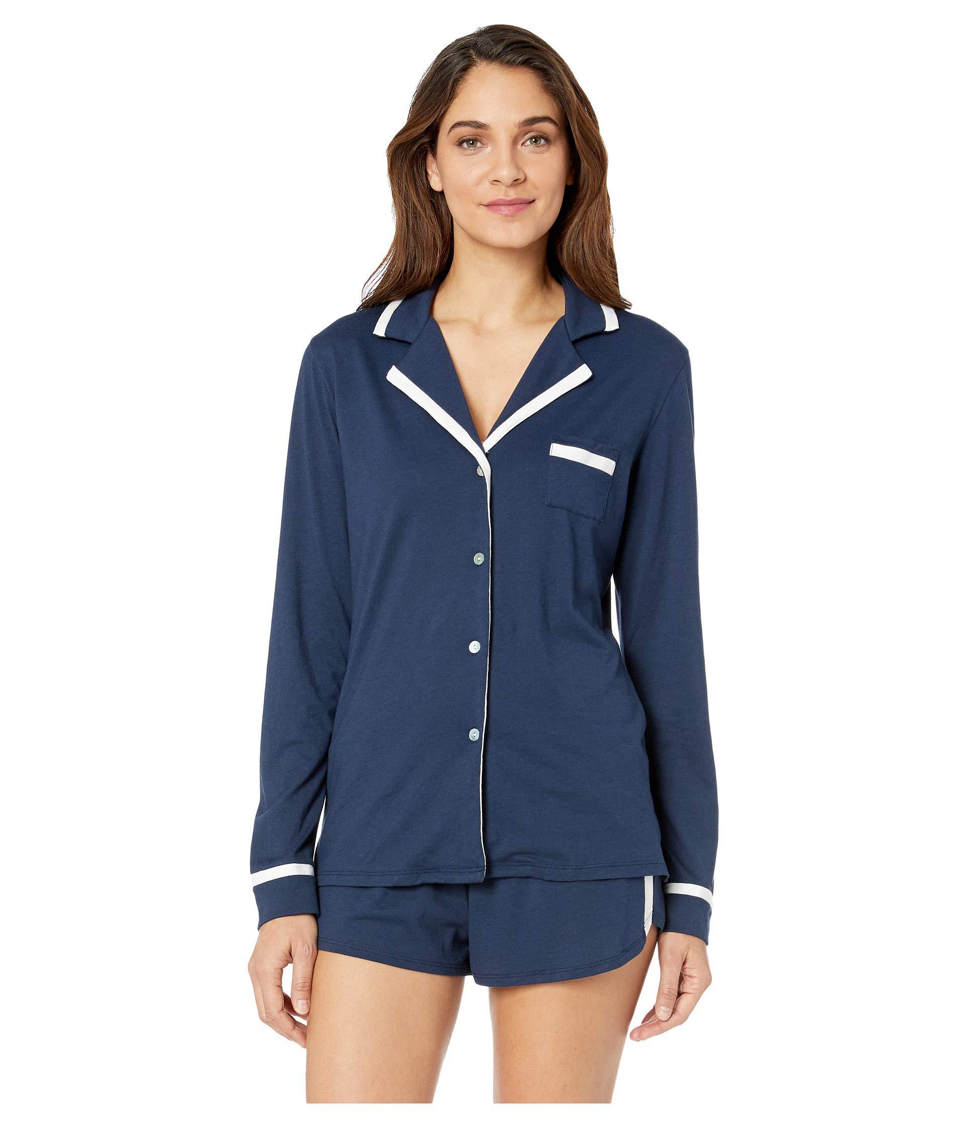 Lyst Cosabella Bella Amore Long Sleeve Top Boxer Pj Set (sugar Beets/black) Women's Pajama