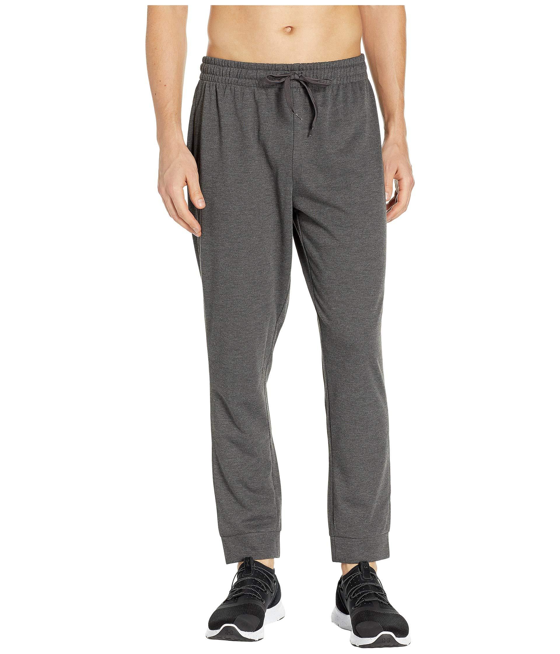 Jockey Active Synthetic French Terry Pants in Charcoal Grey Heather ...