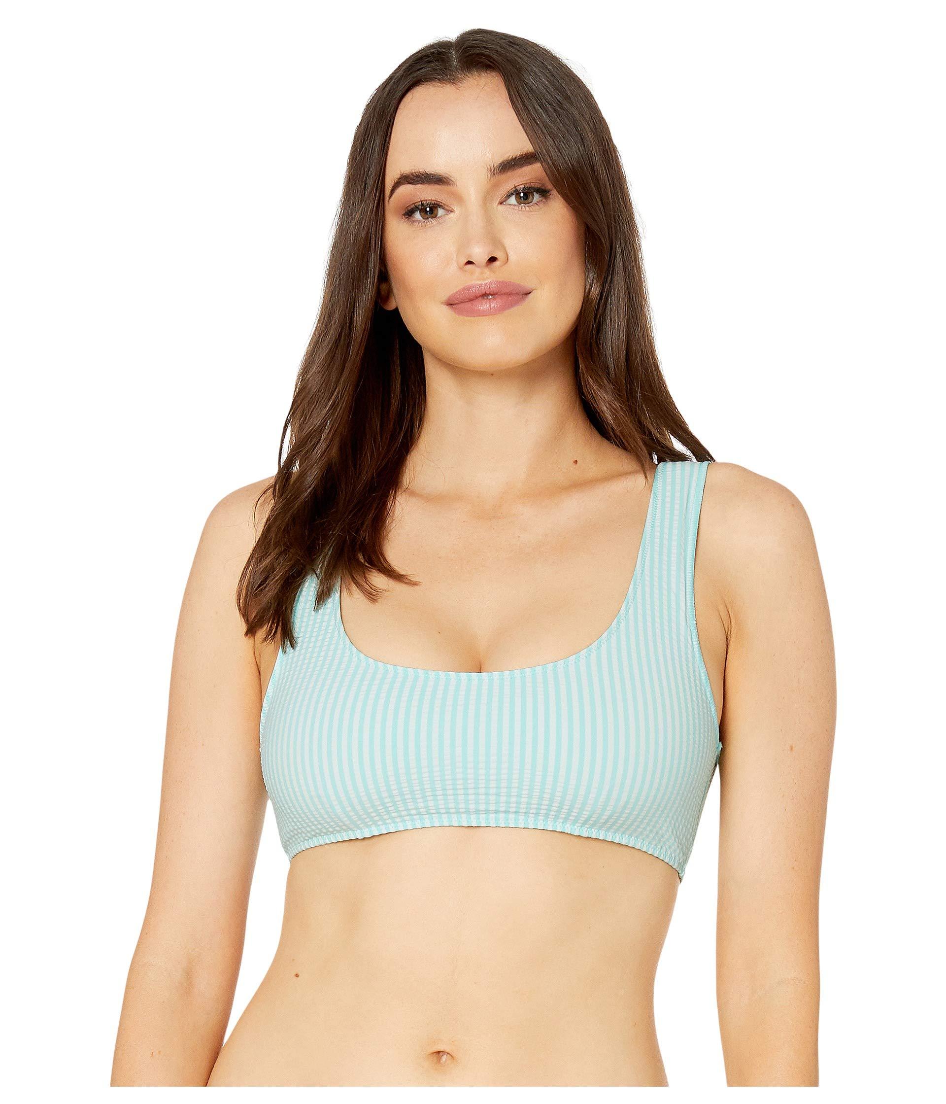 Vineyard Vines Synthetic Seersucker Bikini Top in Blue - Lyst