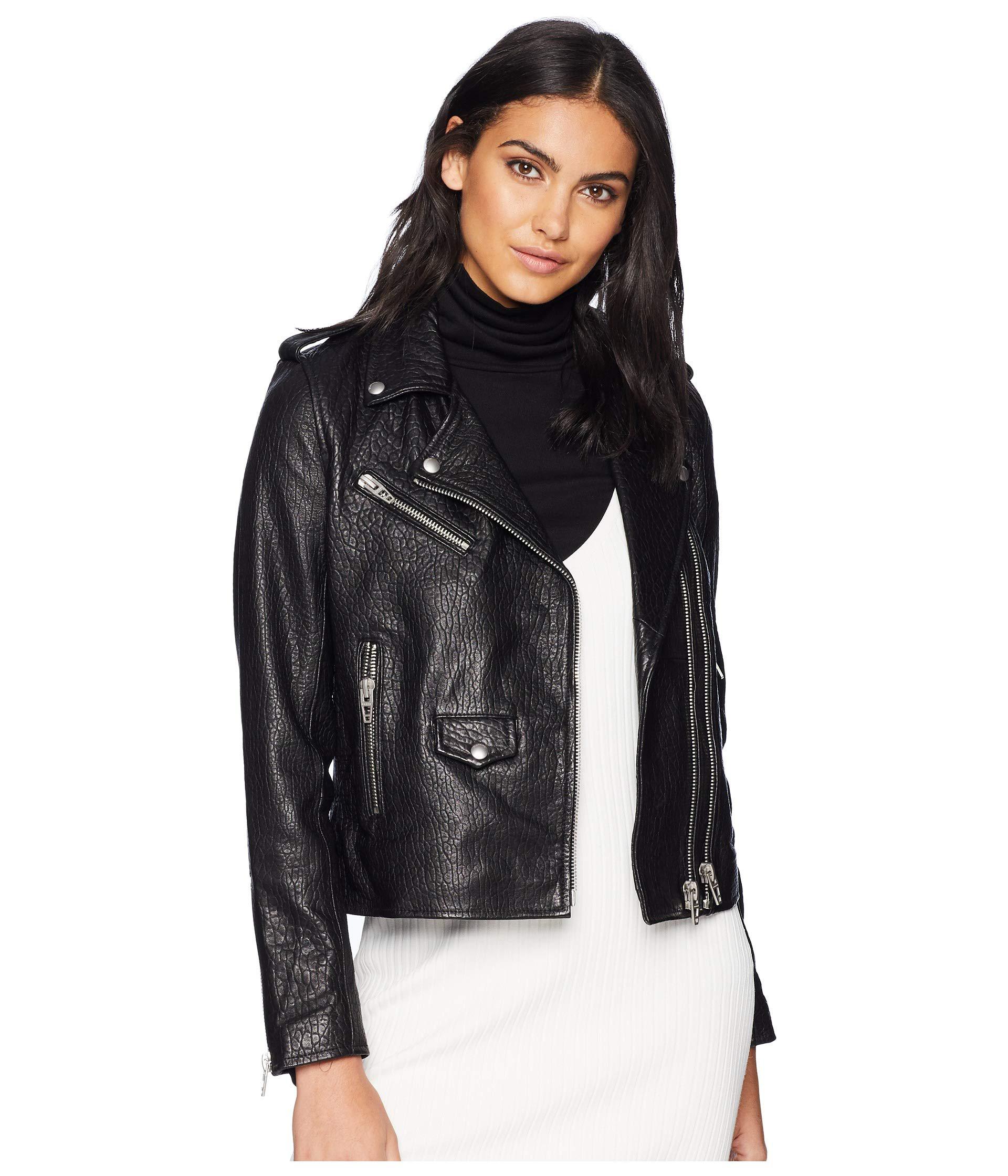 Lyst Blank Nyc Genuine Leather Moto Jacket In Vice Lord Blank Nyc Black Genuine Leather Moto Jacket In Vice Lord Women S View Fullscreen