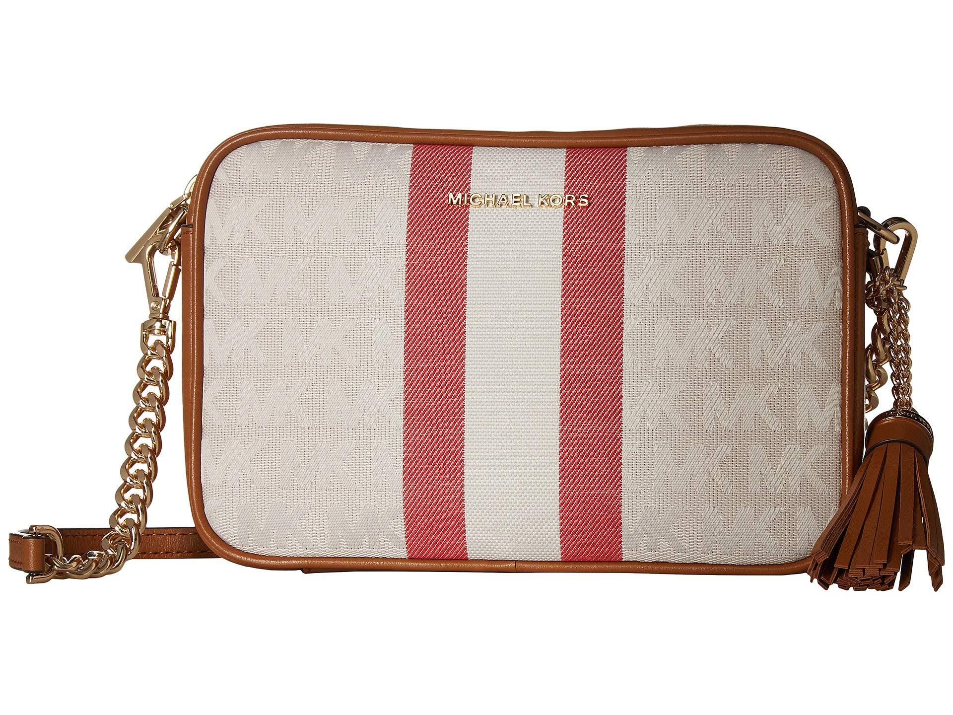 michael kors camera bag white