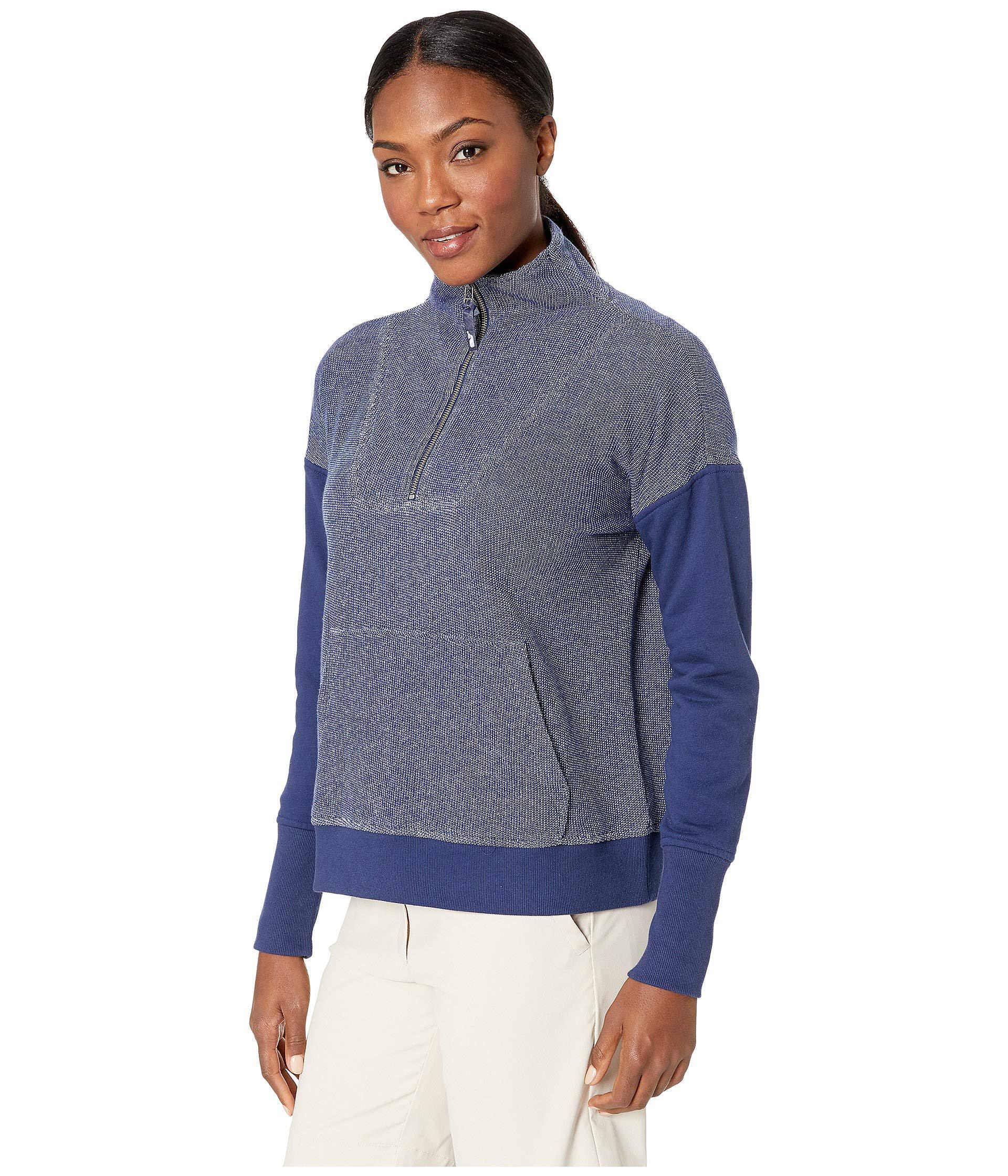 Lyst Vineyard Vines 1/4 Zip Pop Over (deep Bay) Women's Clothing in Blue