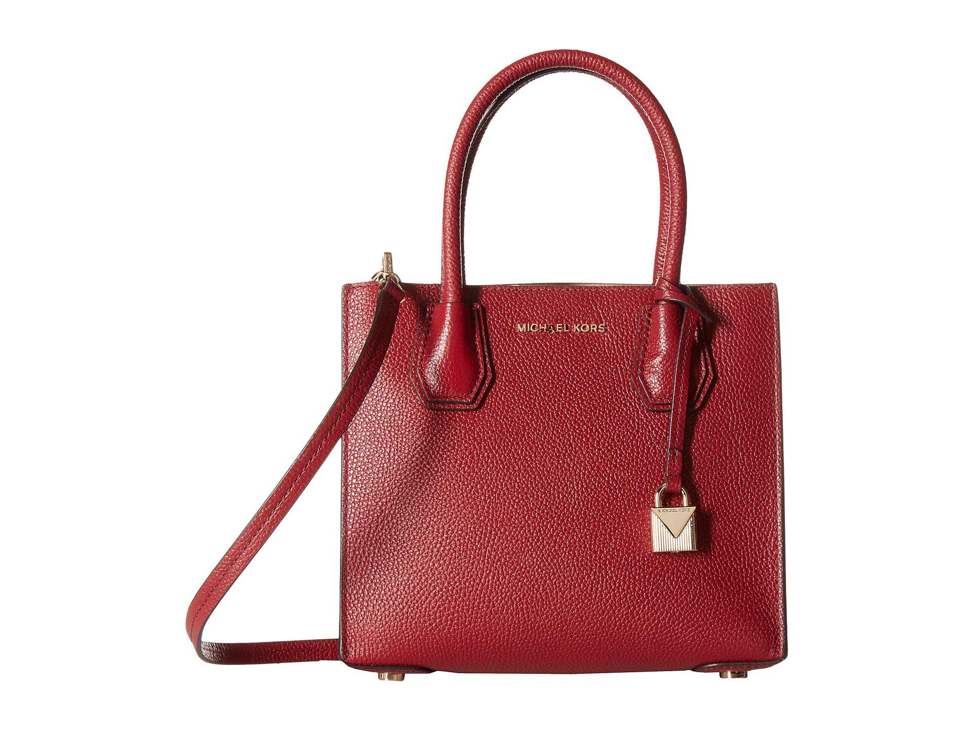 Lyst Michael Kors Mercer Medium Messenger Optic White 1 Gallery