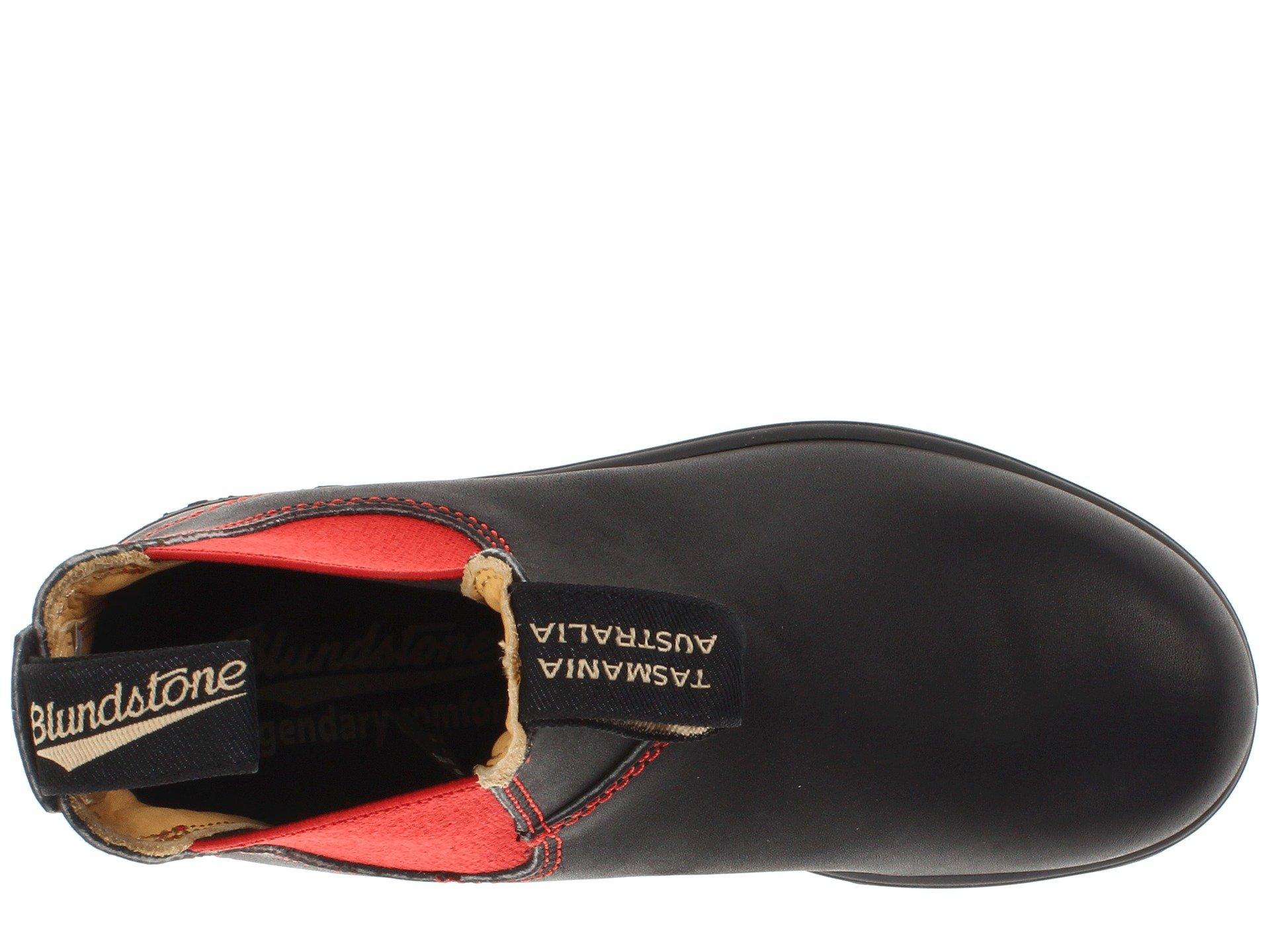 black and red blundstones