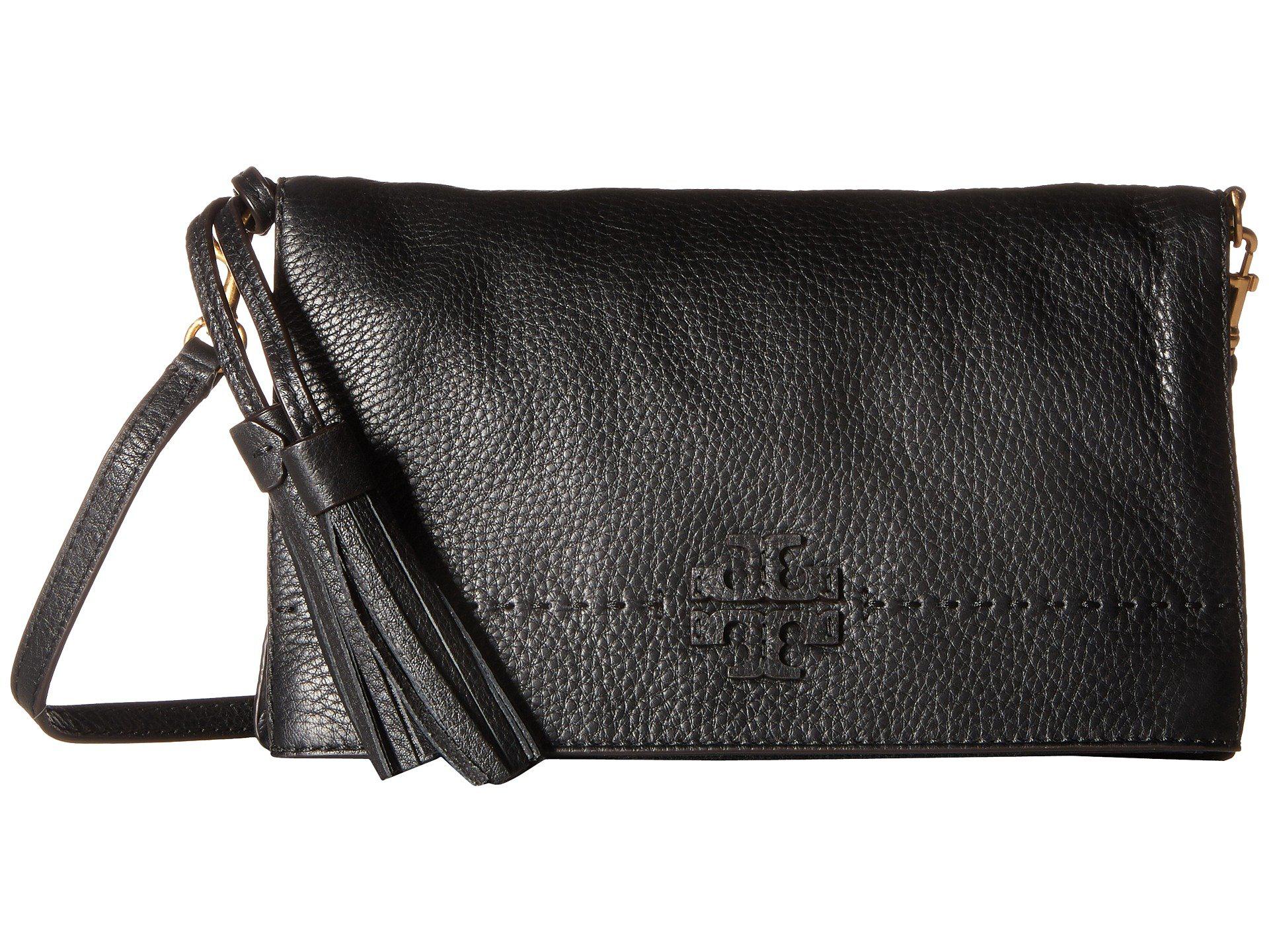 Lyst Tory Burch Mcgraw Fold Over Crossbody Devon Sand Cross Body Tory Burch Women S Black Mcgraw Fold Over Crossbody Devon Sand Cross Body Handbags