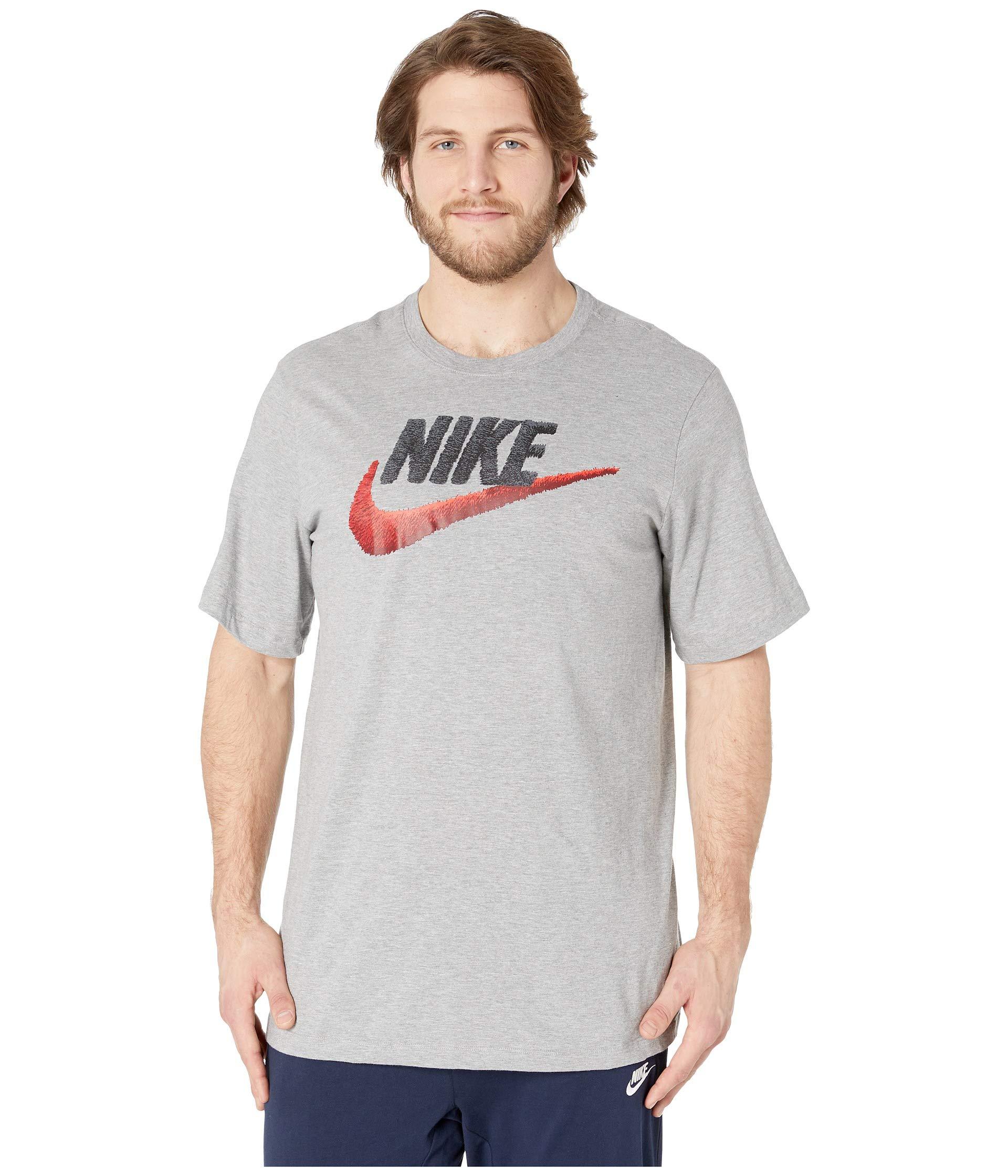 Lyst - Nike Big Tall Nsw Brand Mark Tee (obsidian/armory Blue/light Cream) Men's T Shirt in Gray 