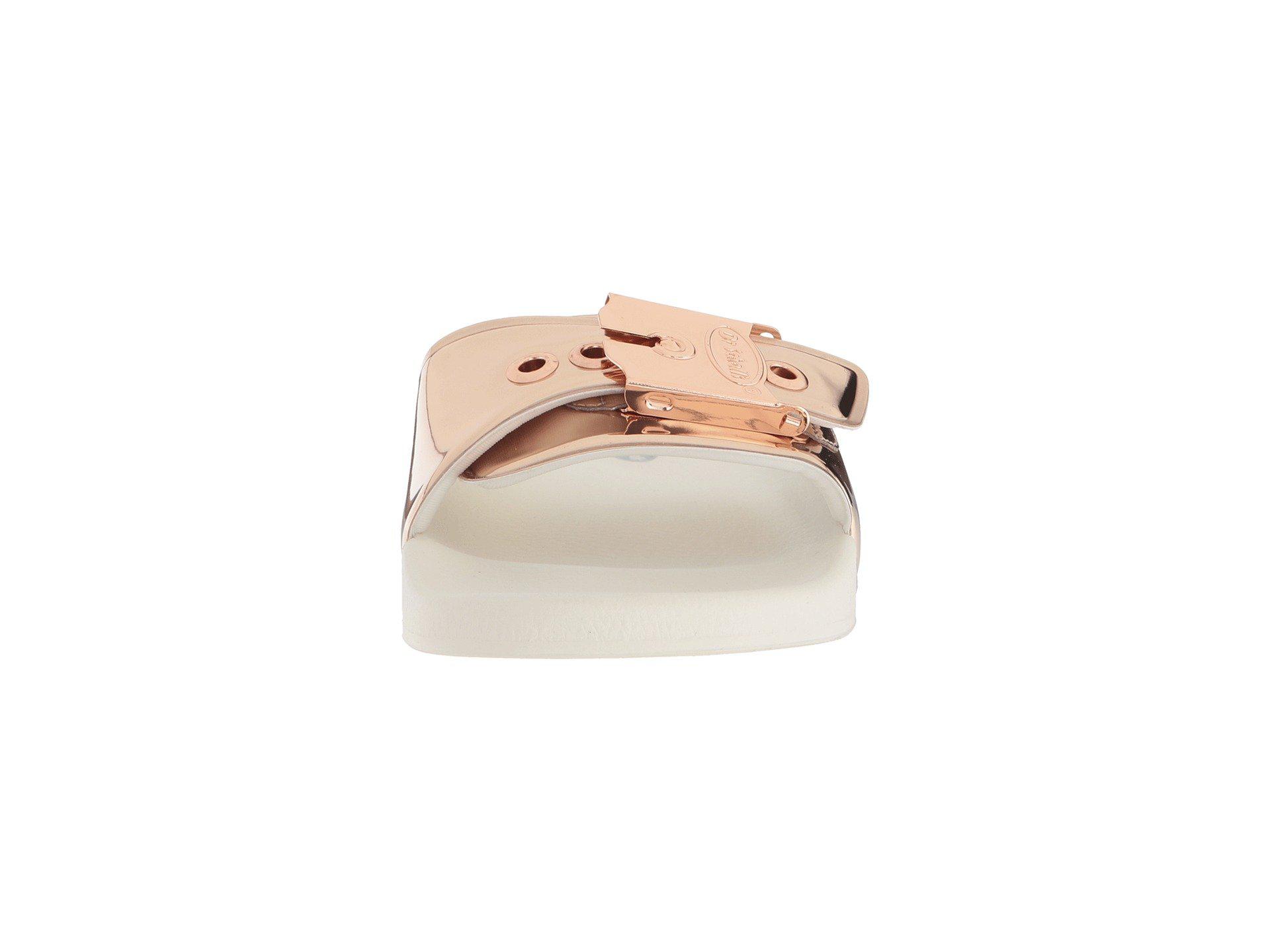 Lyst Dr Scholls Og Poolslide Original Collection Rose Gold View Fullscreen