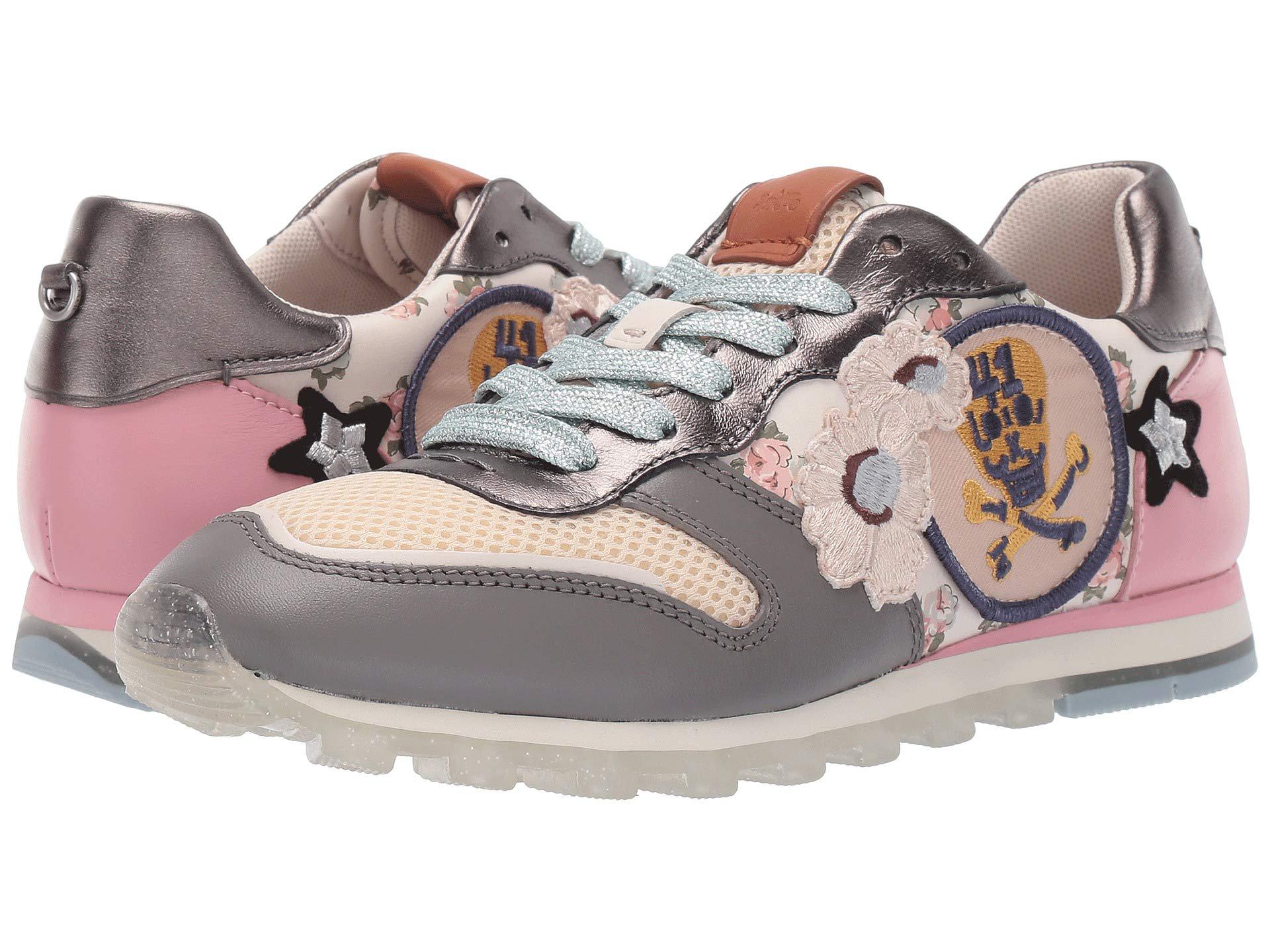 COACH C118 Runner With Mini Vintage Rose Print And Patches COACH C118 Runner With Mini Vintage Rose Print And Patches