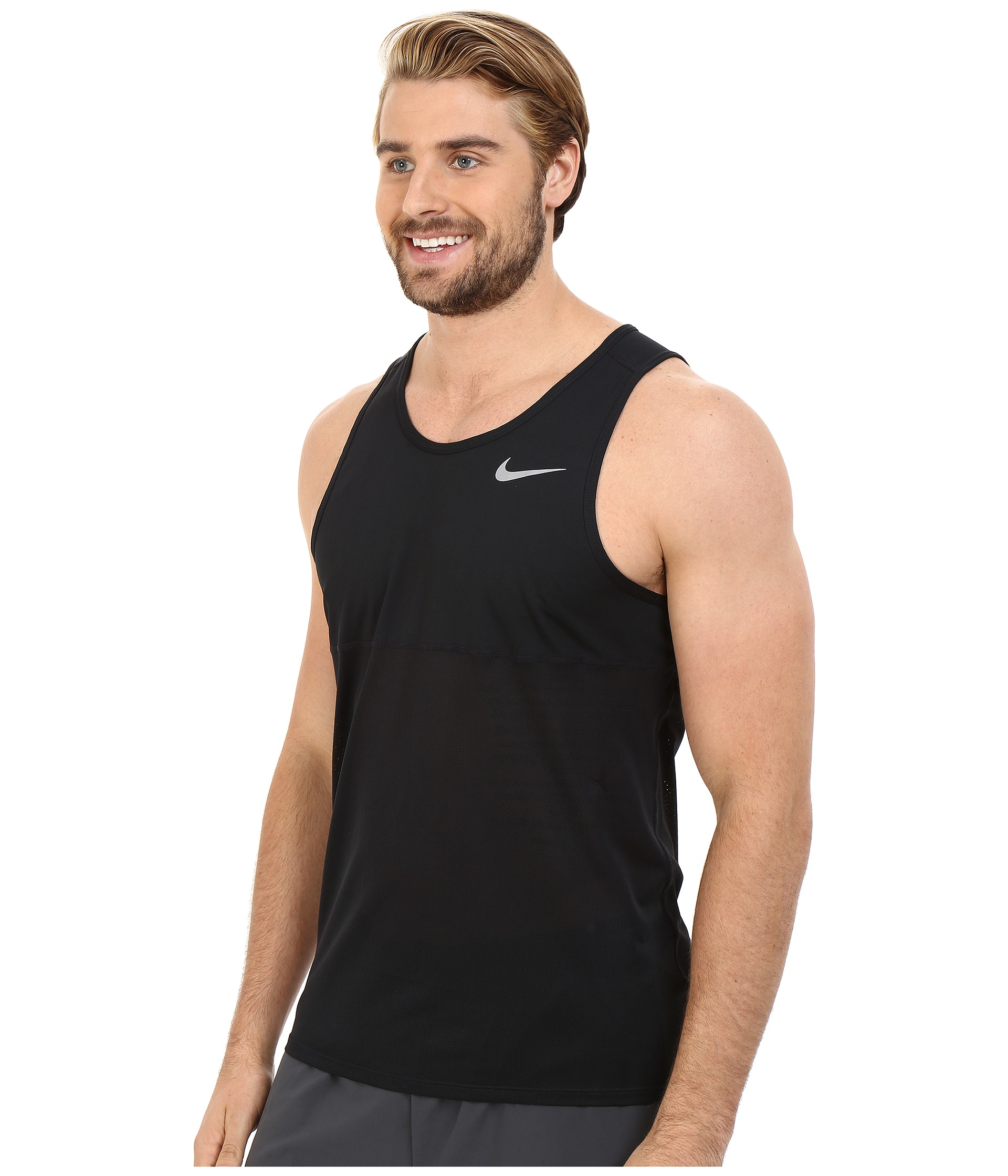 Lyst - Nike Racer Singlet in Black for Men