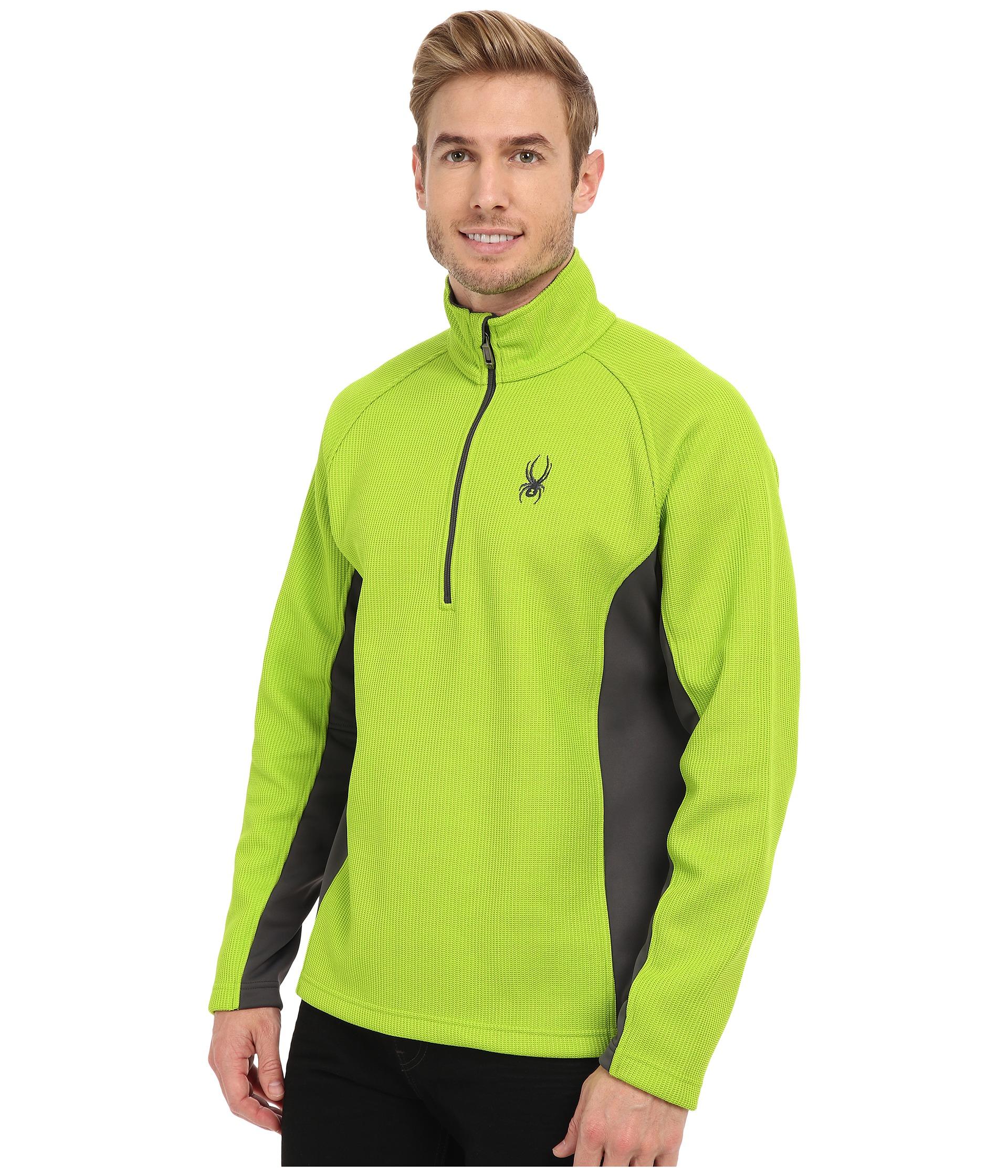 Spyder Men's Outbound Half Zip Mid Weight Stryke Fleece,X-Small