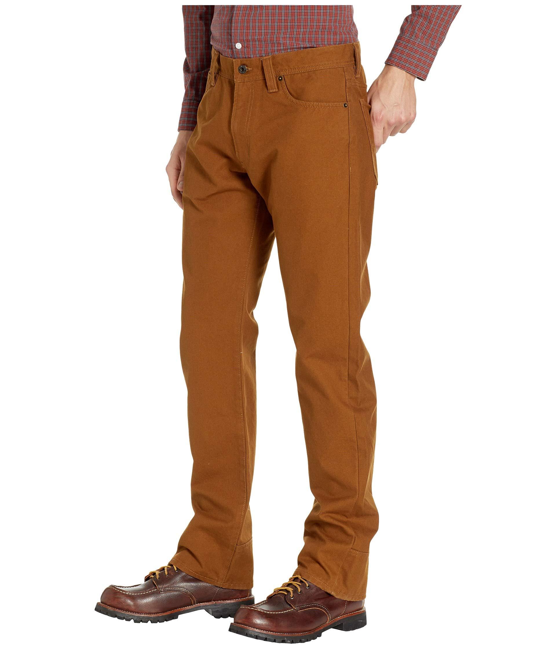 Filson Cotton Dry Tin Five-pocket Pants in Brown for Men - Lyst