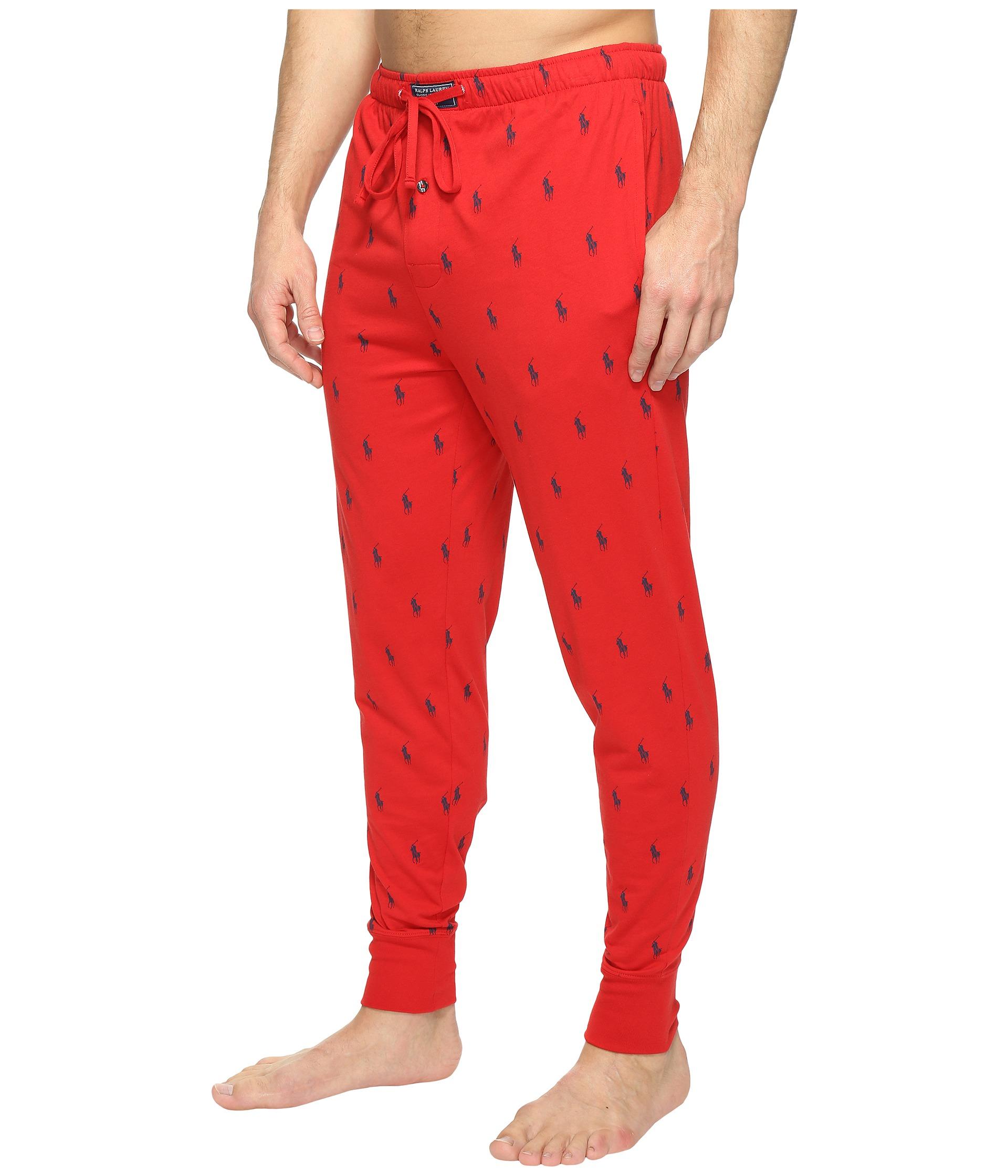 ralph lauren all over pony print trousers