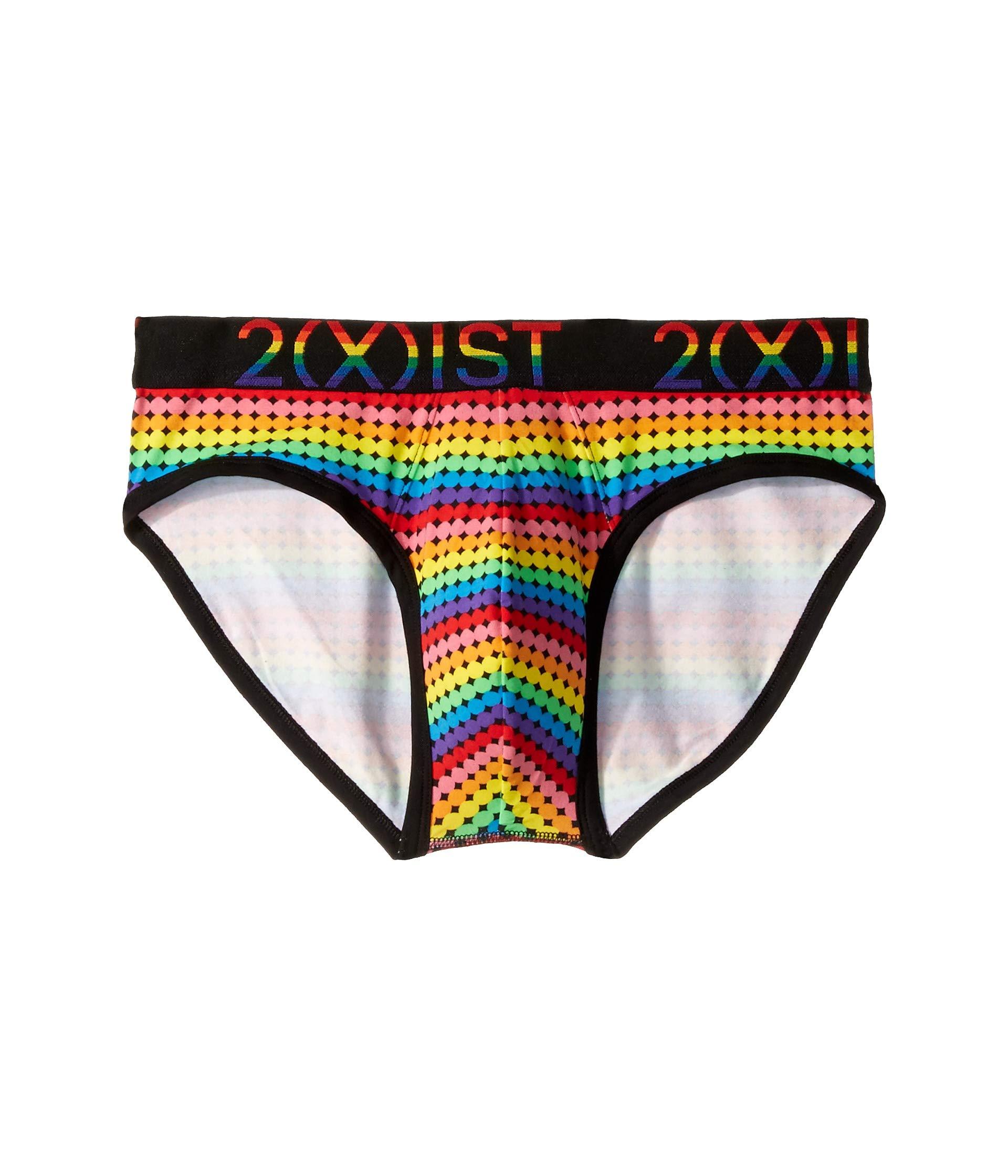 2xist 2(x)ist Pride No Show Brief (rainbow Geo) Men's Underwear for Men ...