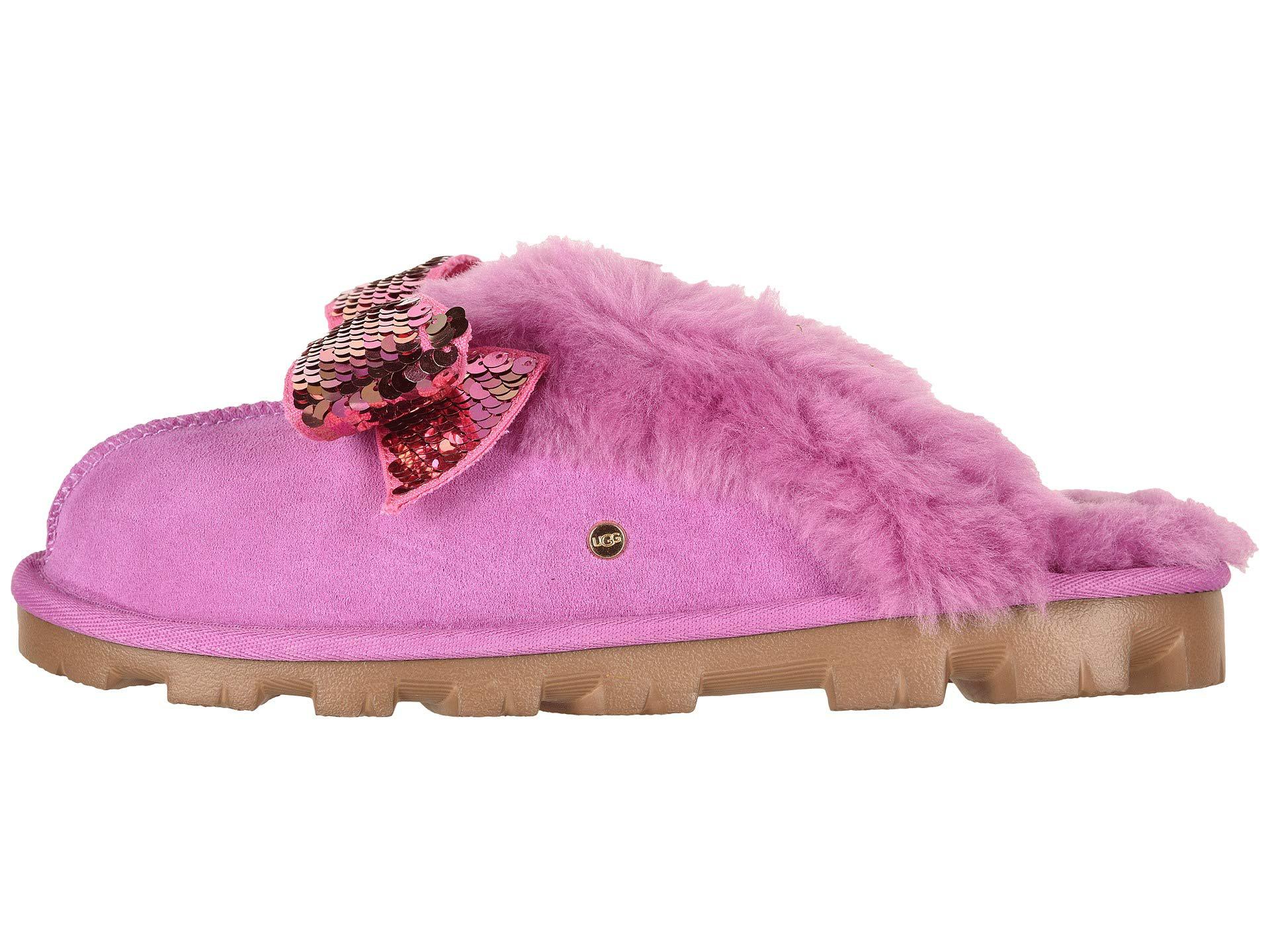 UGG Suede Coquette Sequin Bow Slipper (bodacious) Women's Slippers In ...