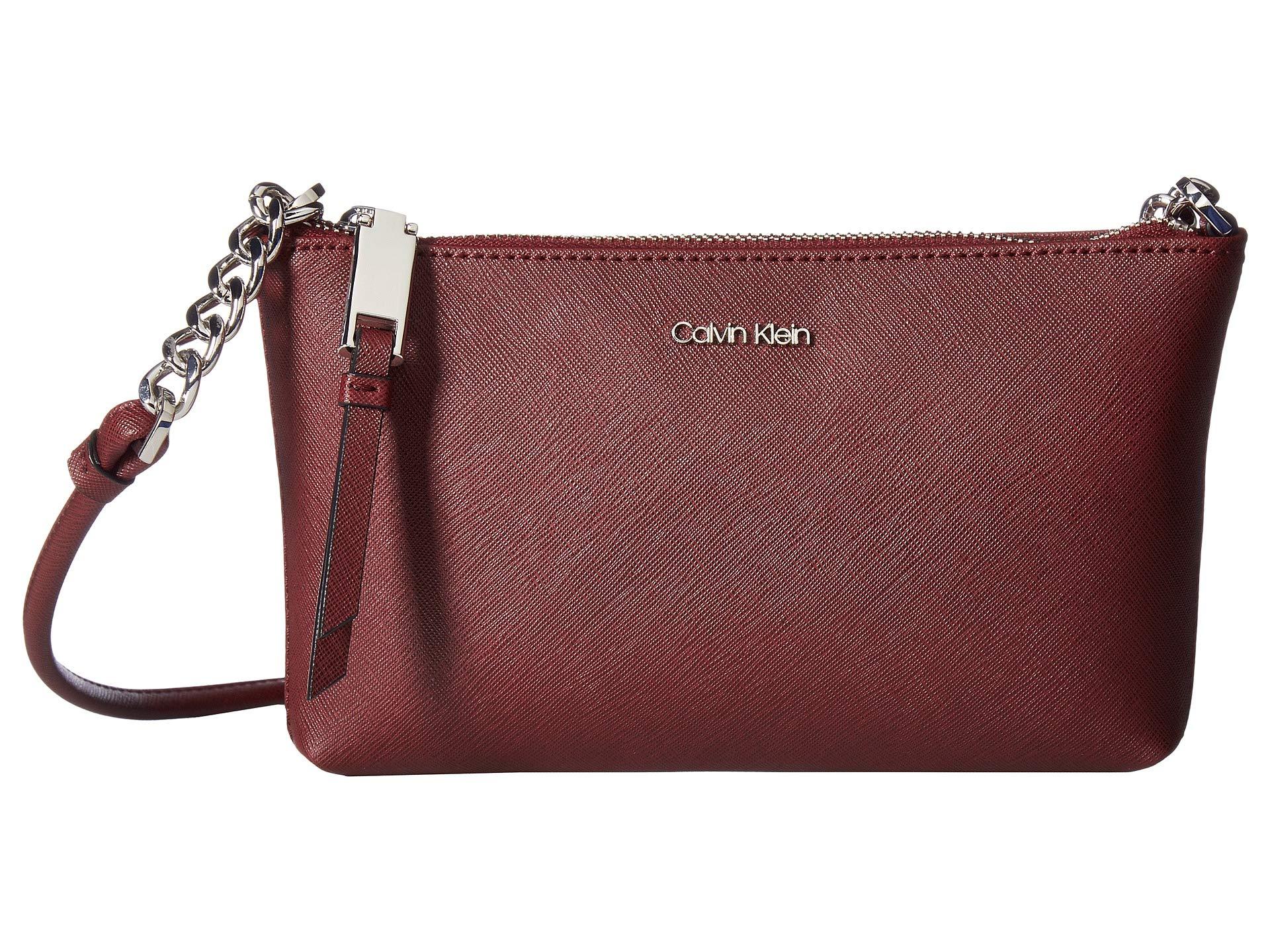 saffiano crossbody bag calvin klein