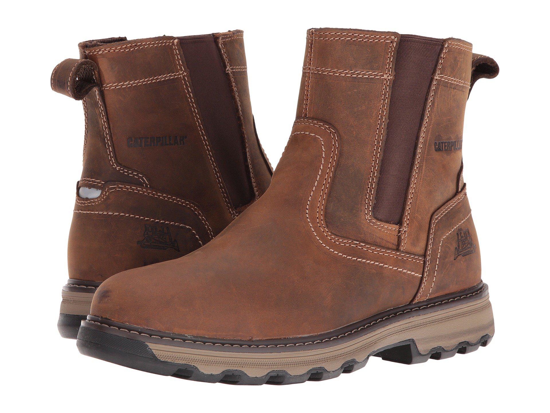beige pull on boots