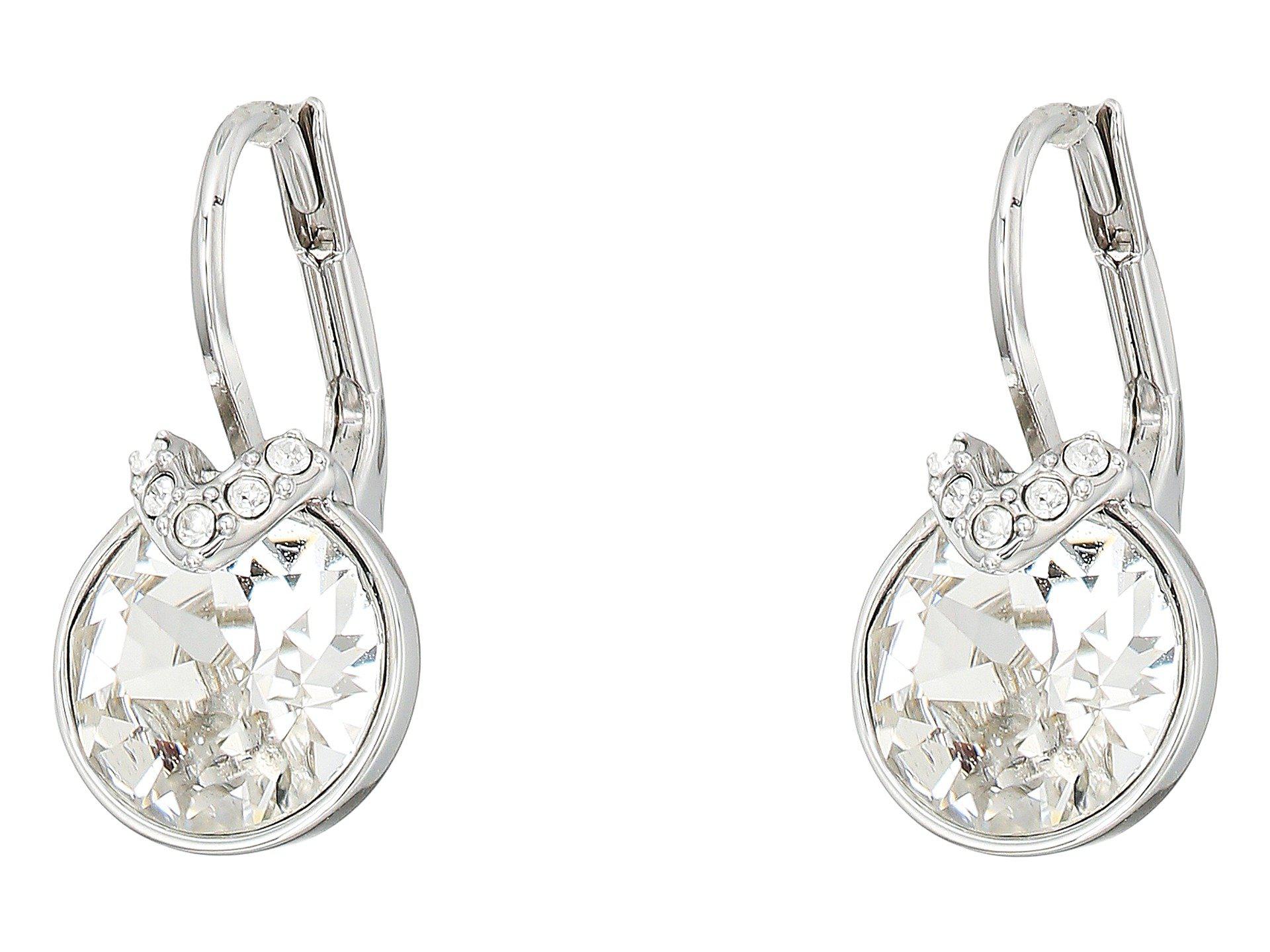 Lyst Swarovski Bella Pierced Earrings White Earring In Swarovski Women S Bella Pierced Earrings