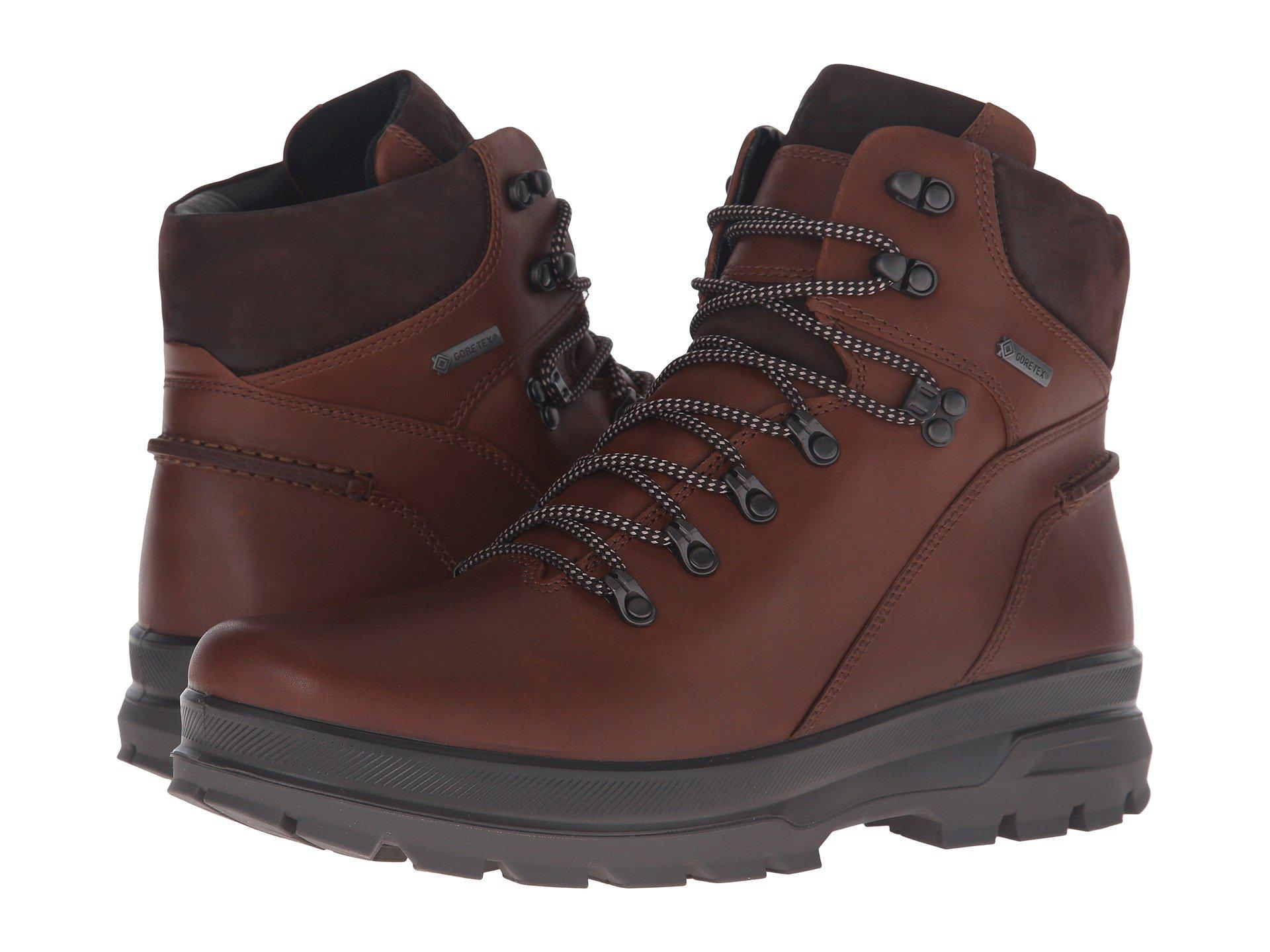 Ecco Rugged Track Gtx High Hiking Boot In Brown For Men Lyst Gallery
