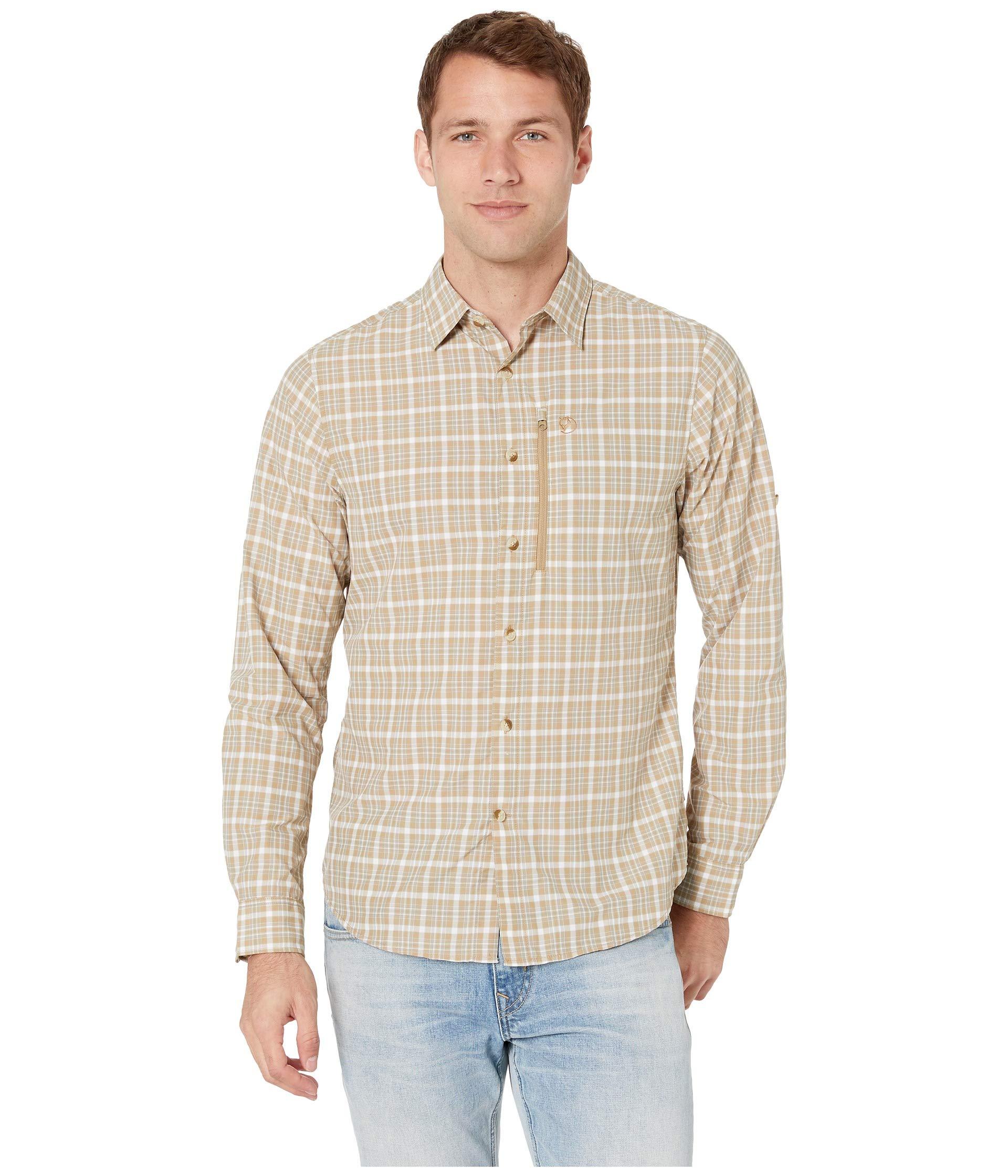 Fjallraven Synthetic Abisko Hike Shirt Long Sleeve in Sand (Natural ...