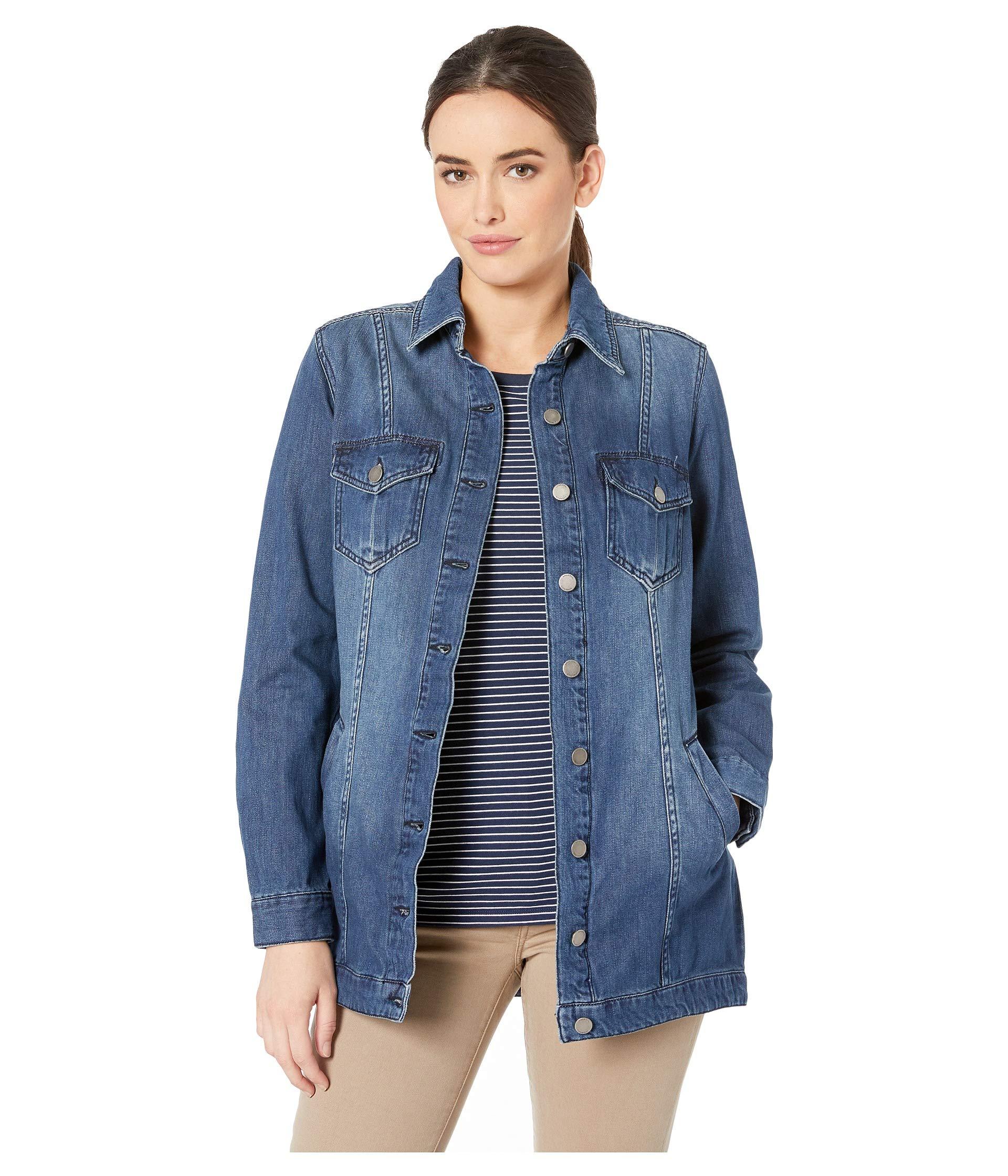 Liverpool Jeans Company High-low Shirt Jacket In Classic Soft Rigid ...