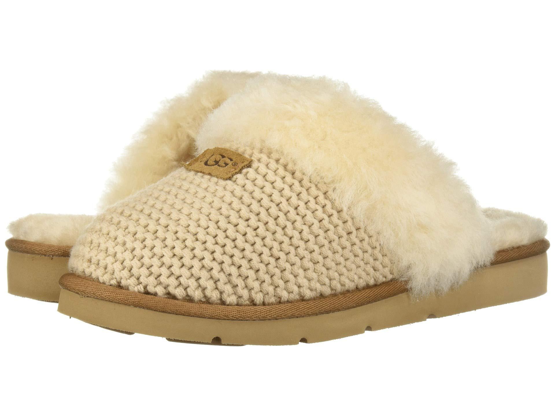 UGG Cozy Knit Slipper in Natural Lyst