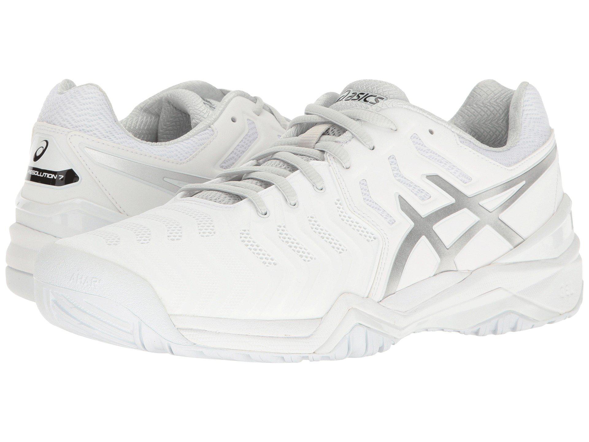 asics gel resolution 7 white
