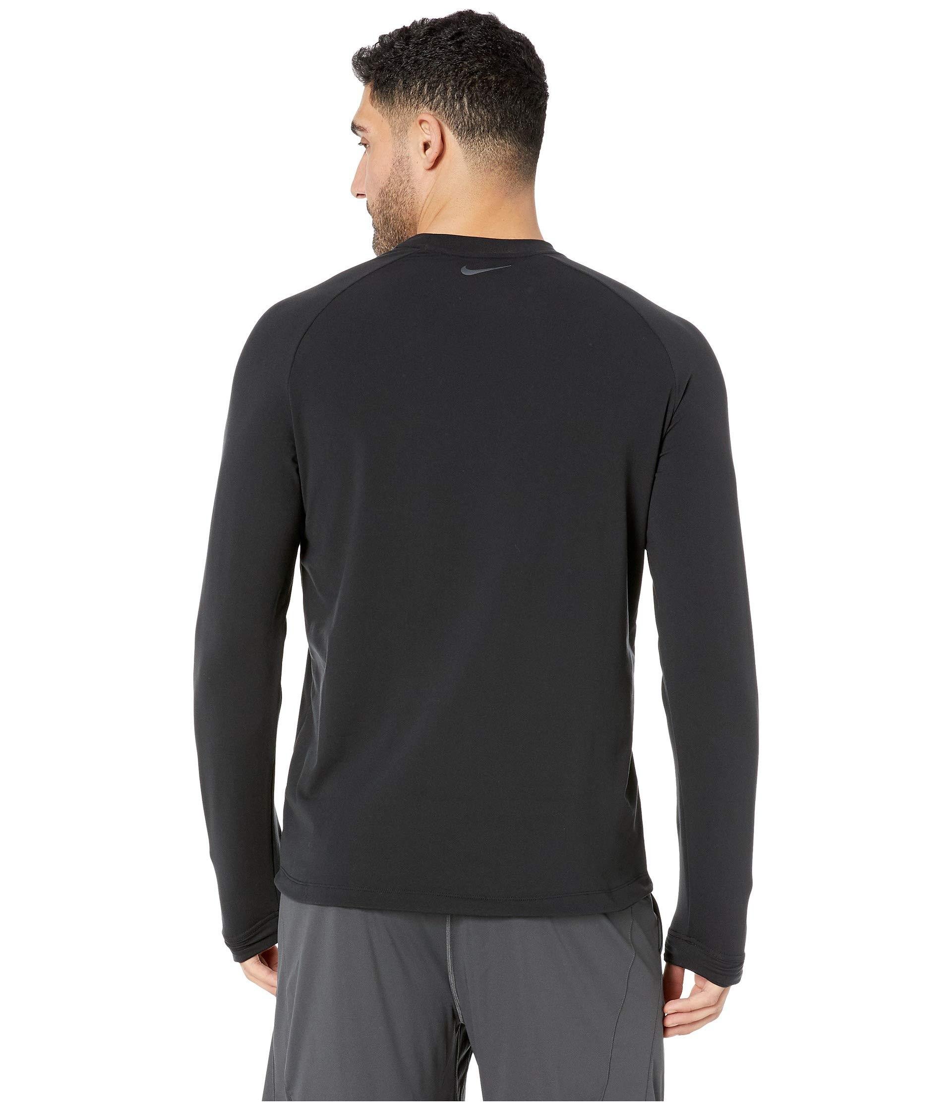 Download Lyst - Nike Thermal Top Mock (black) Men's Clothing in ...