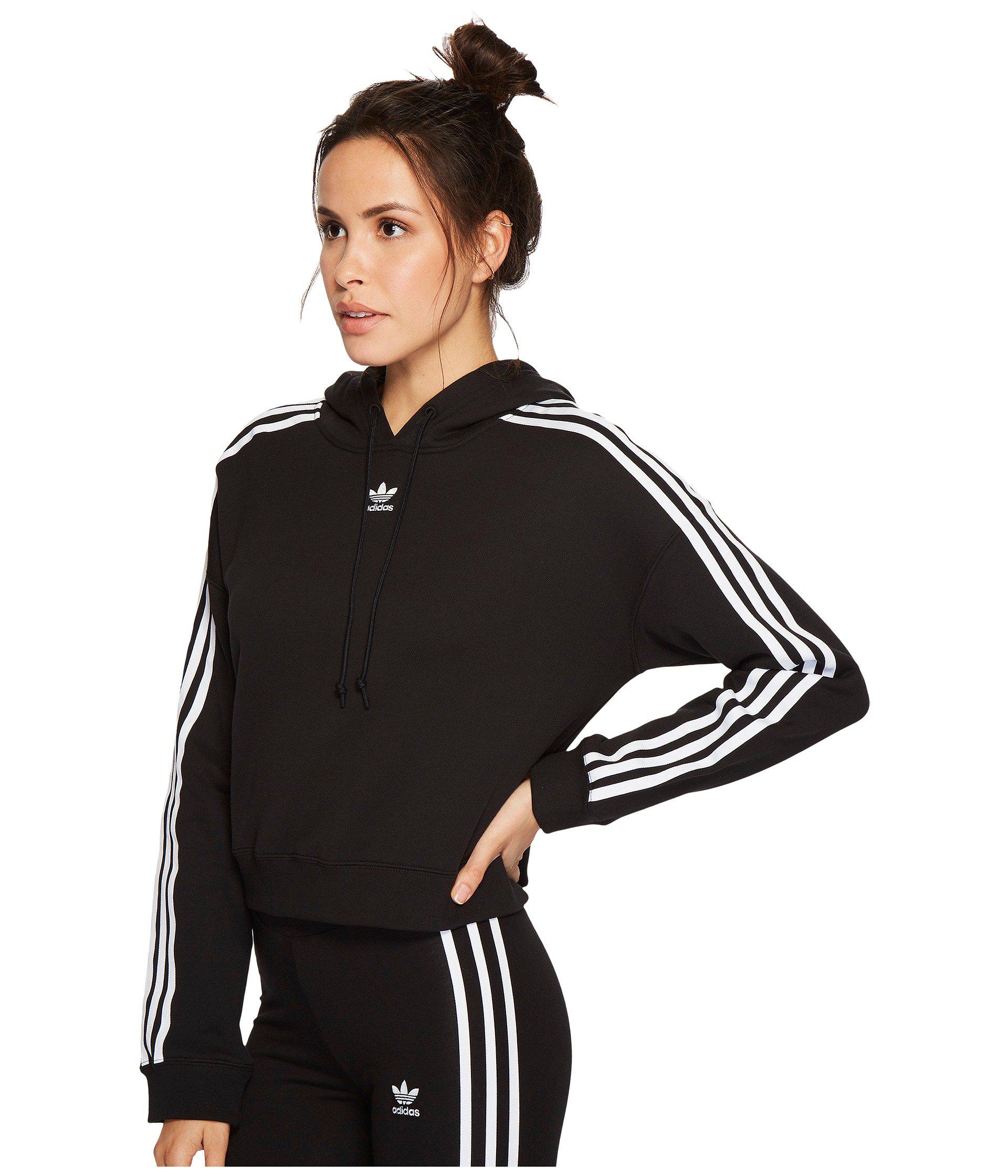 black adidas hoodie womens