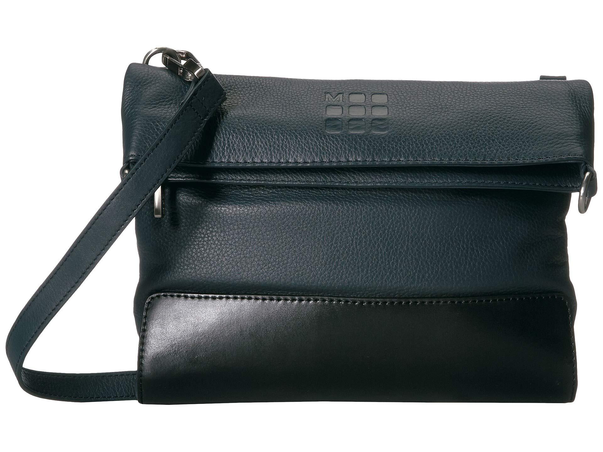 Moleskine Classic Leather Crossbody Bag (sapphire Blue) Handbags in Blue - Lyst
