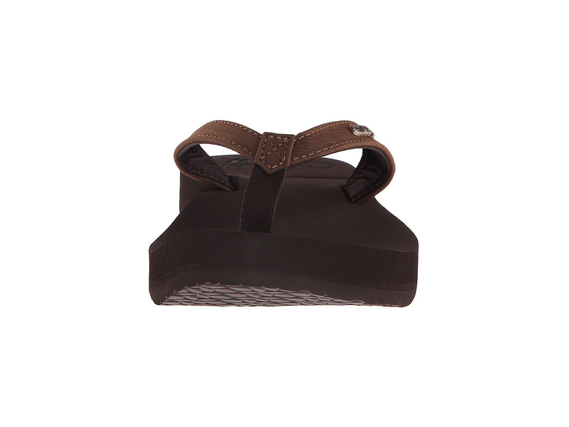 Lyst - Reef Cushion Luna (brown) Women's Sandals in Black