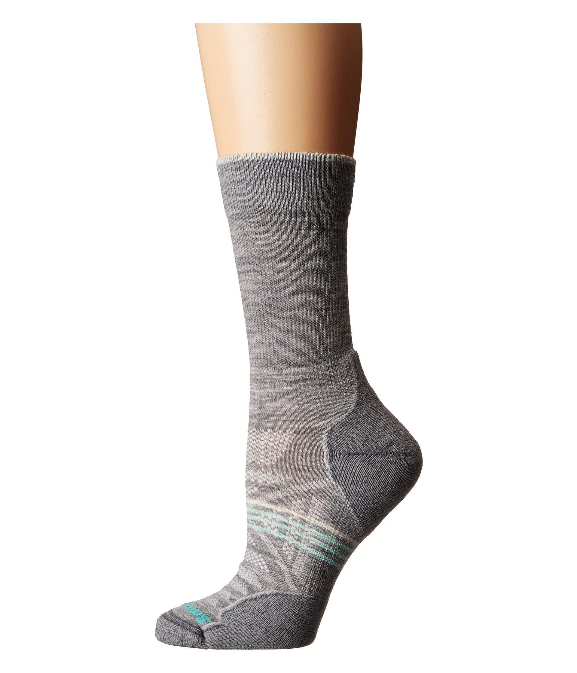 Lyst Smartwool Phd Outdoor Light Crew In Gray Save 15 Smartwool Women S Gray Phd Outdoor Light Crew