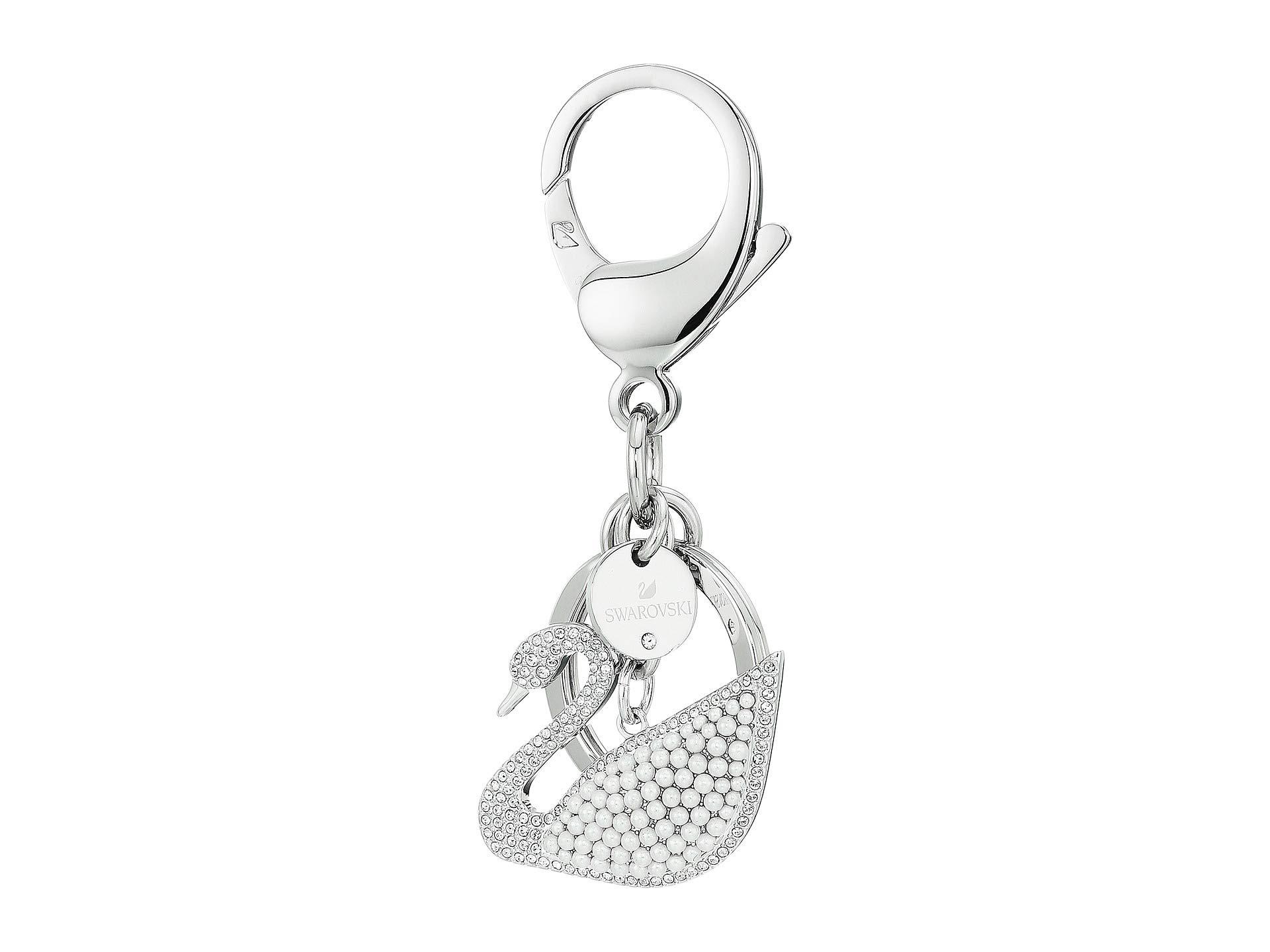 Lyst Swarovski Iconic Swan Bag Charm (white) Charms Bracelet in White