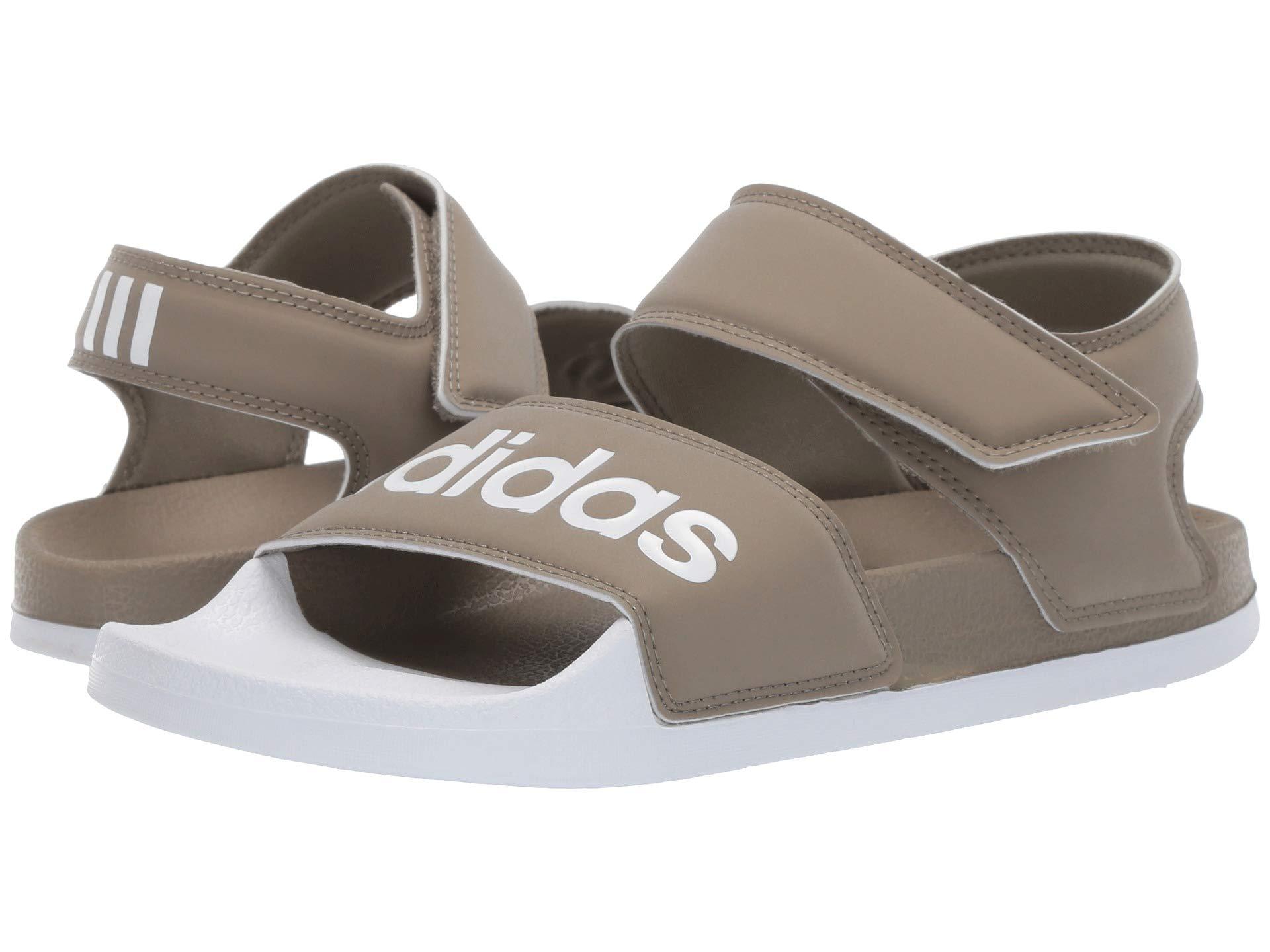 Lyst adidas  Adilette  Sandal  core Black footwear White 