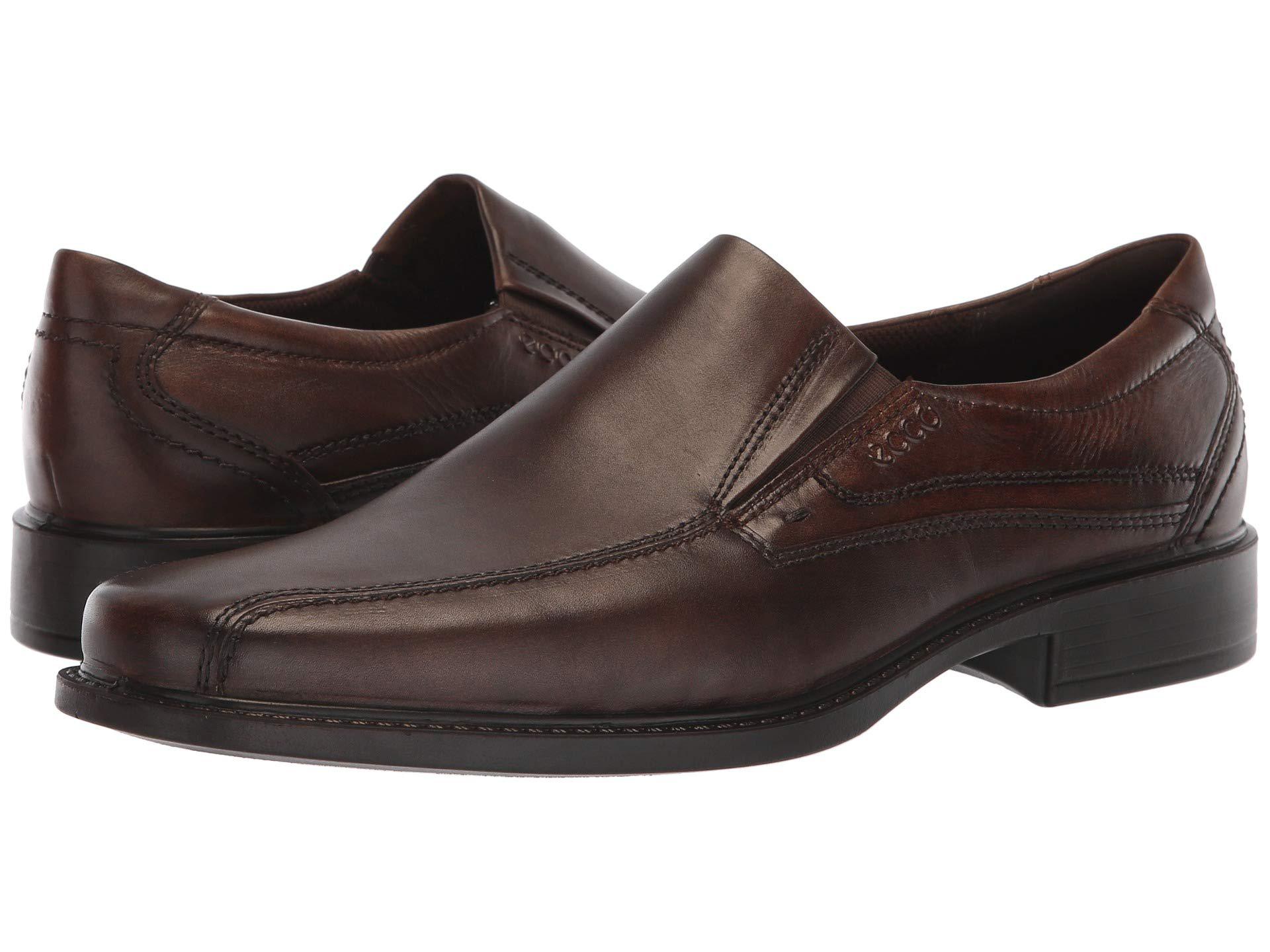 Lyst Ecco New Jersey Slip On Cocoa Brown Mens Slip On Dress Shoes In Brown For Men 9965