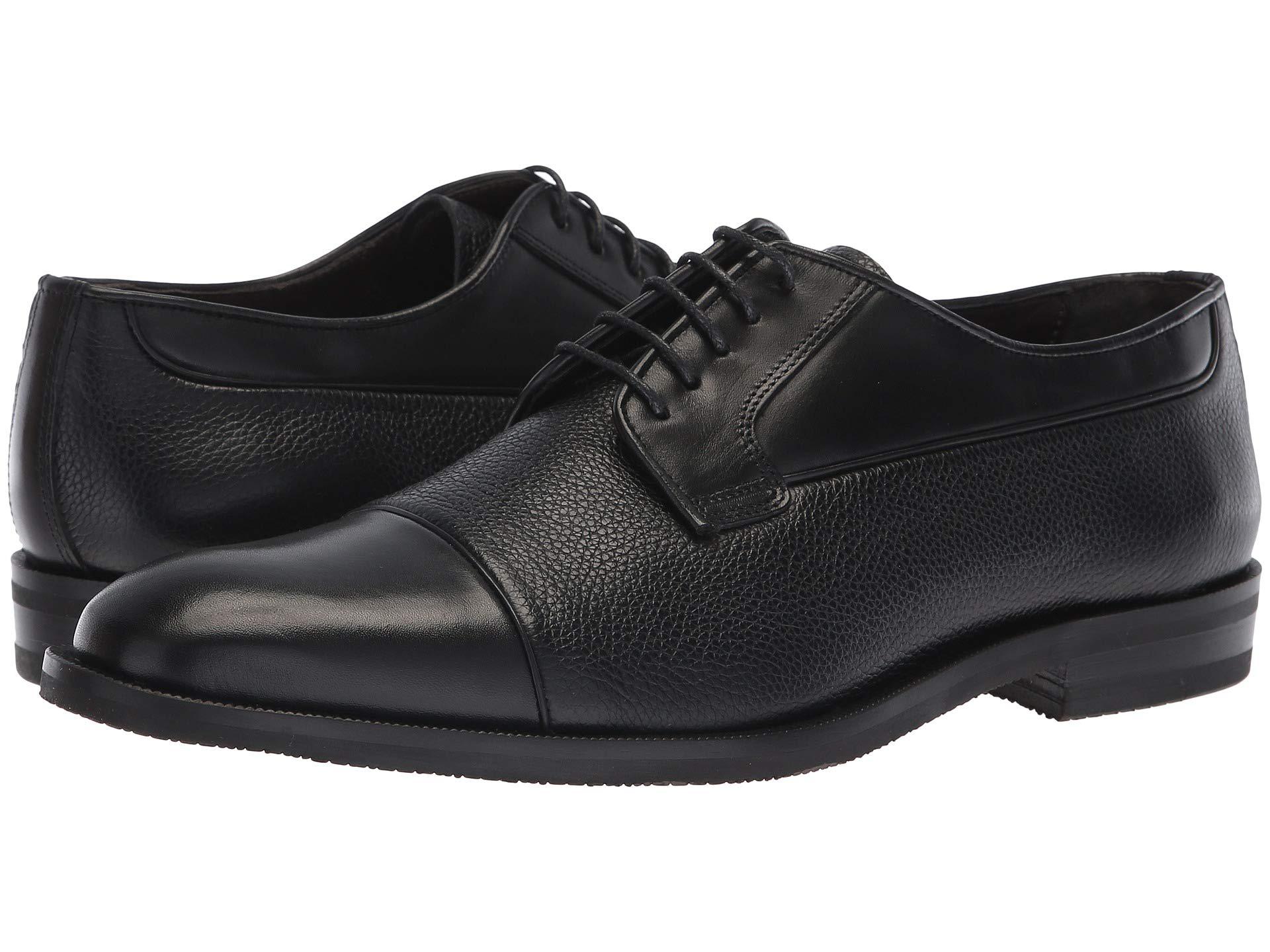 Lyst - Canali Cap Toe Oxford (black) Men's Lace Up Cap Toe Shoes in ...