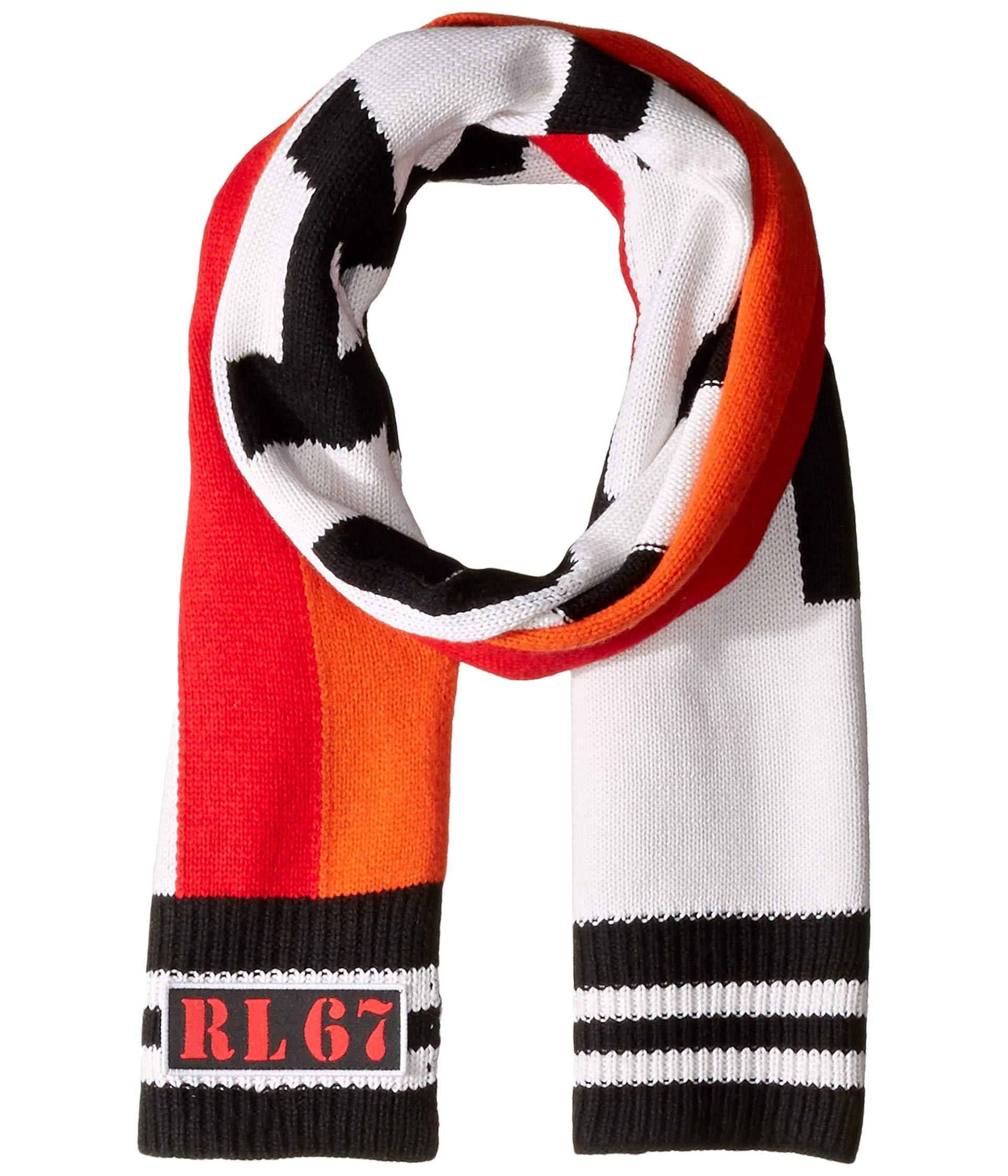 Lyst Polo Ralph Lauren Stadium Knit Scarf (black/red/cream) Scarves