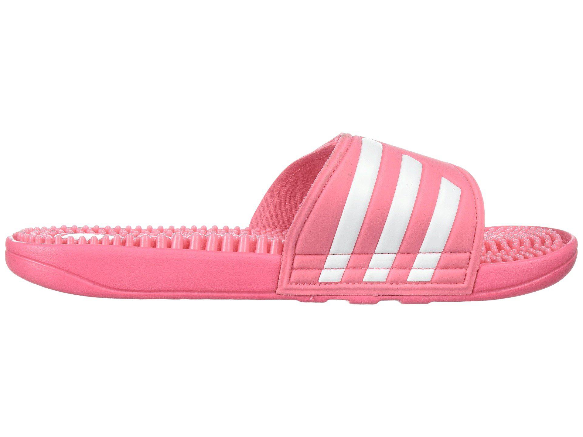 adidas Adissage W Slide Sandal, Chalk Pink/white/chalk Pink, 10 M Us in ...