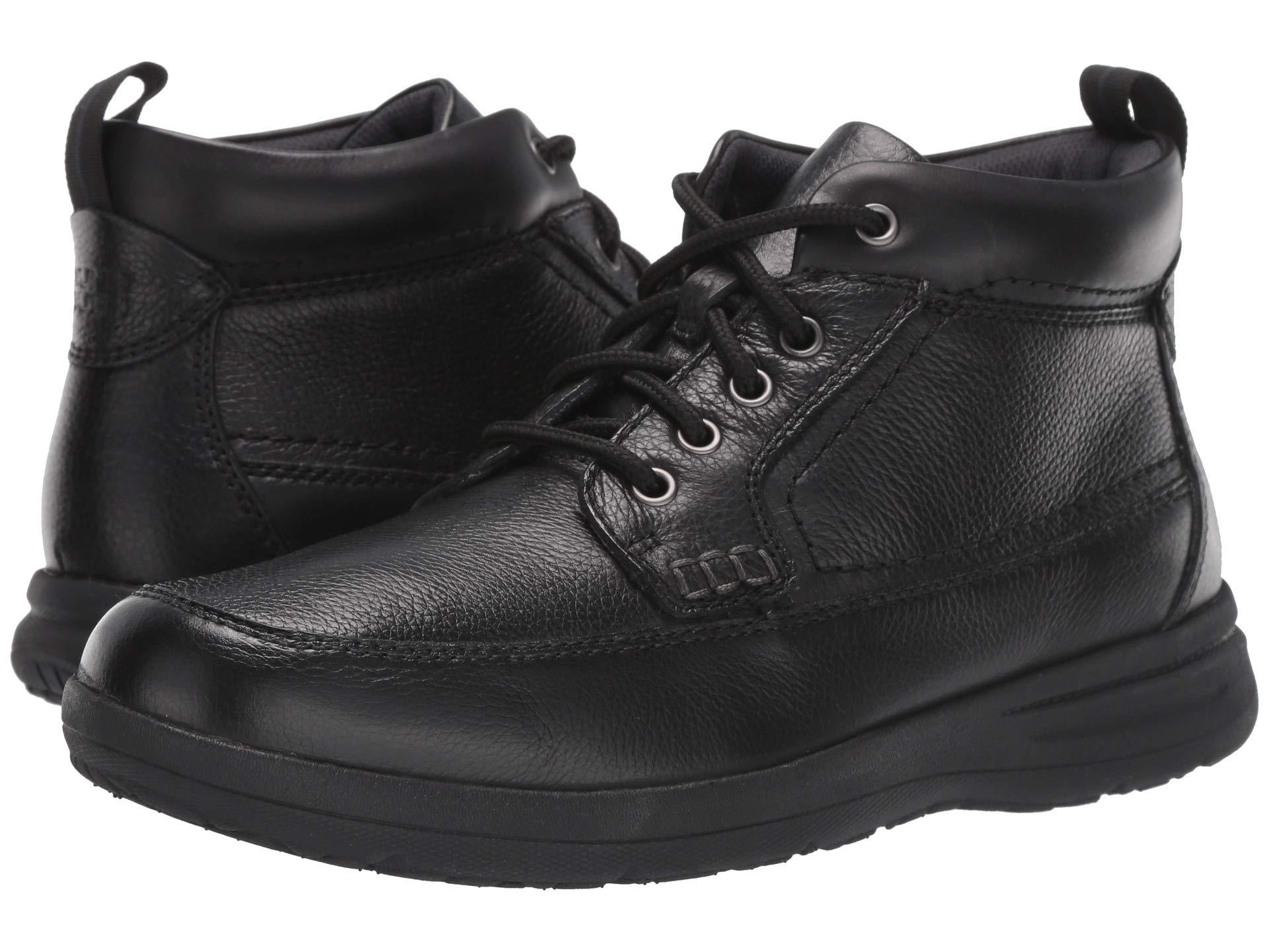 Nunn Bush Leather Cam Moc Toe Boot in Black for Men Lyst